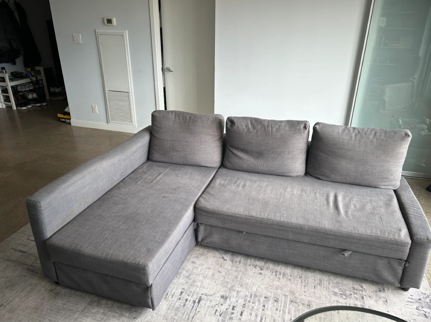 Grey Sectional Sofabed - photo 4