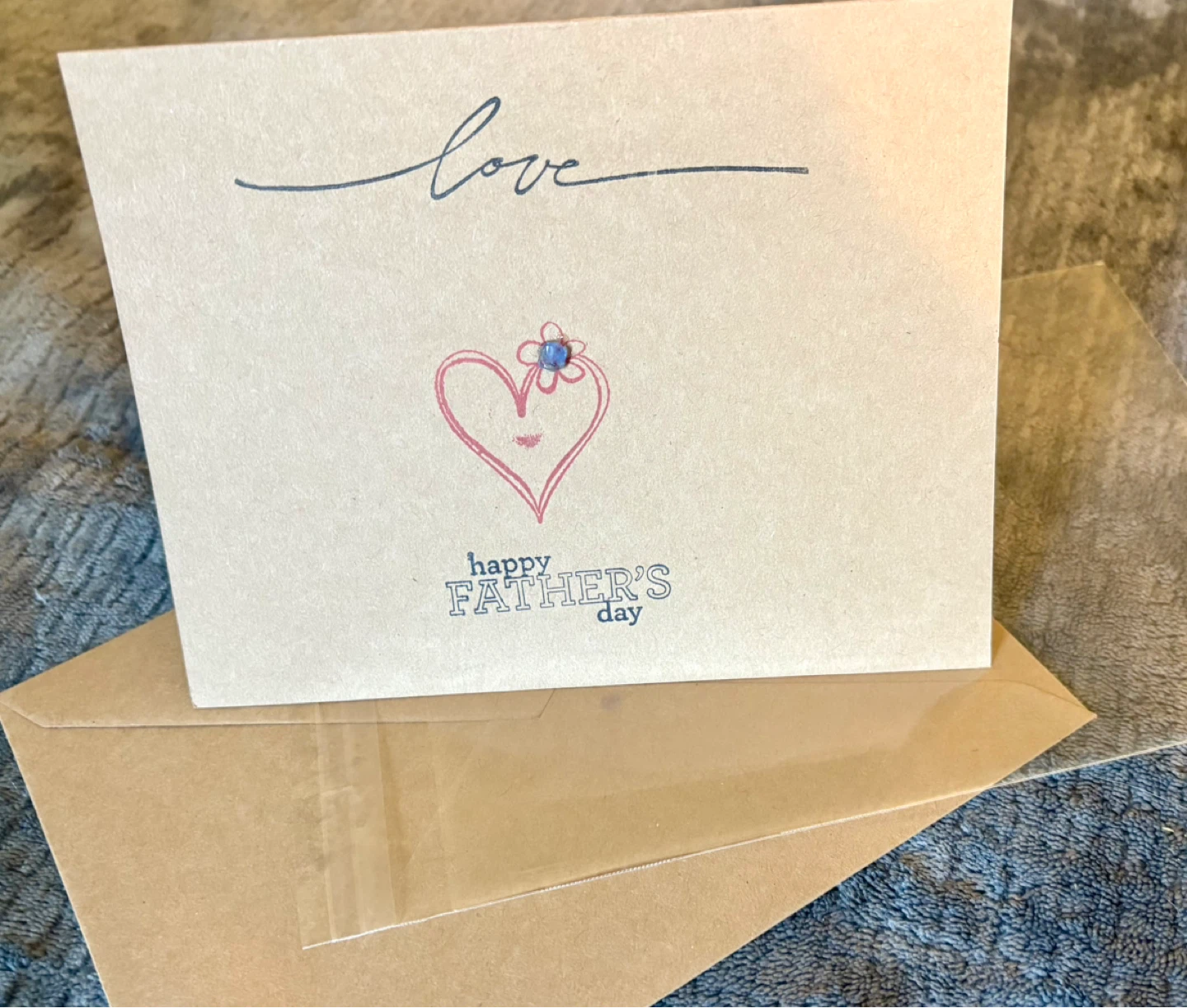 $5- SeaGlass Father’s Day Card