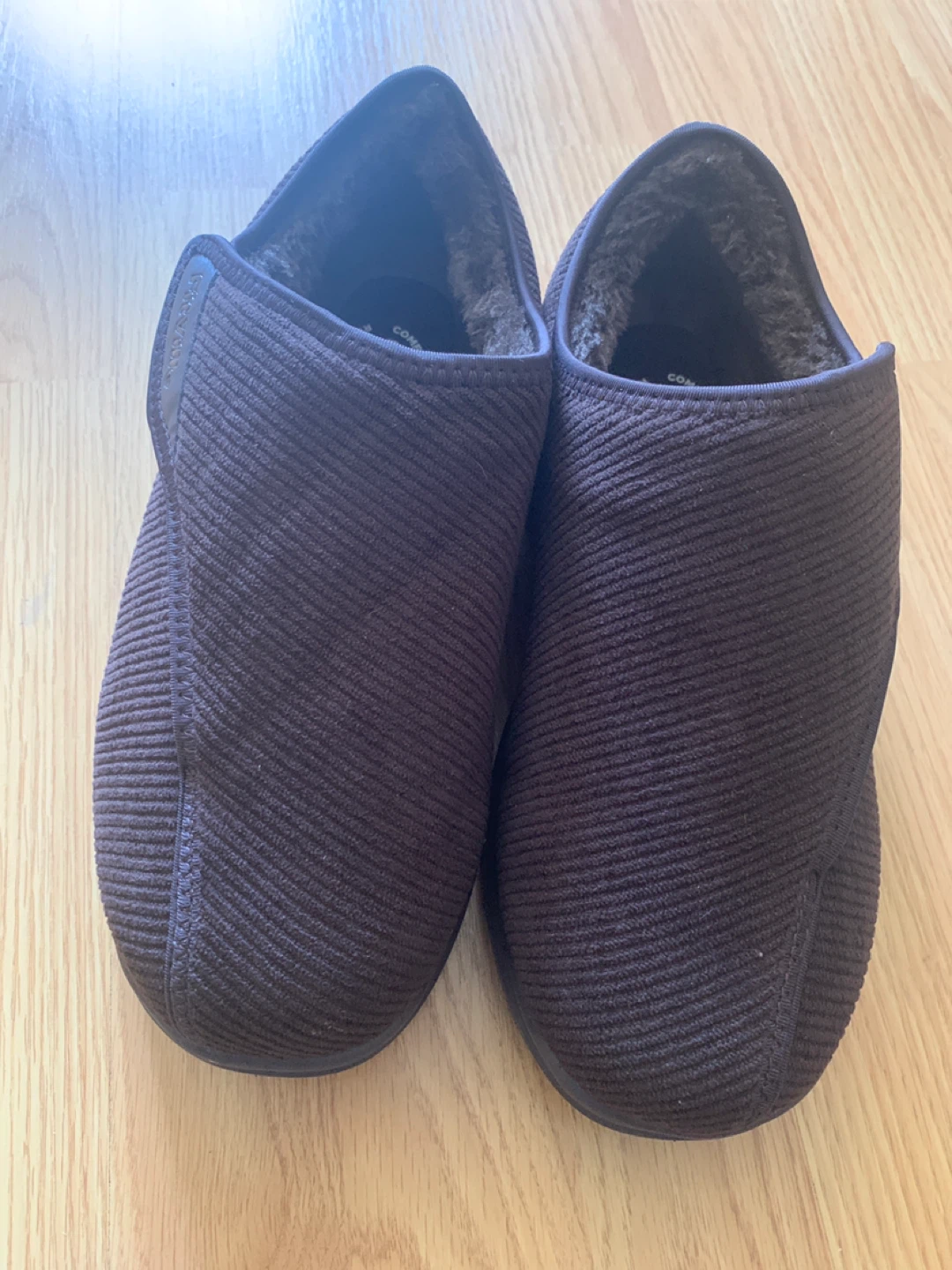 FitVille Men's Brown Wide Width Slippers Size 9EW - photo 2