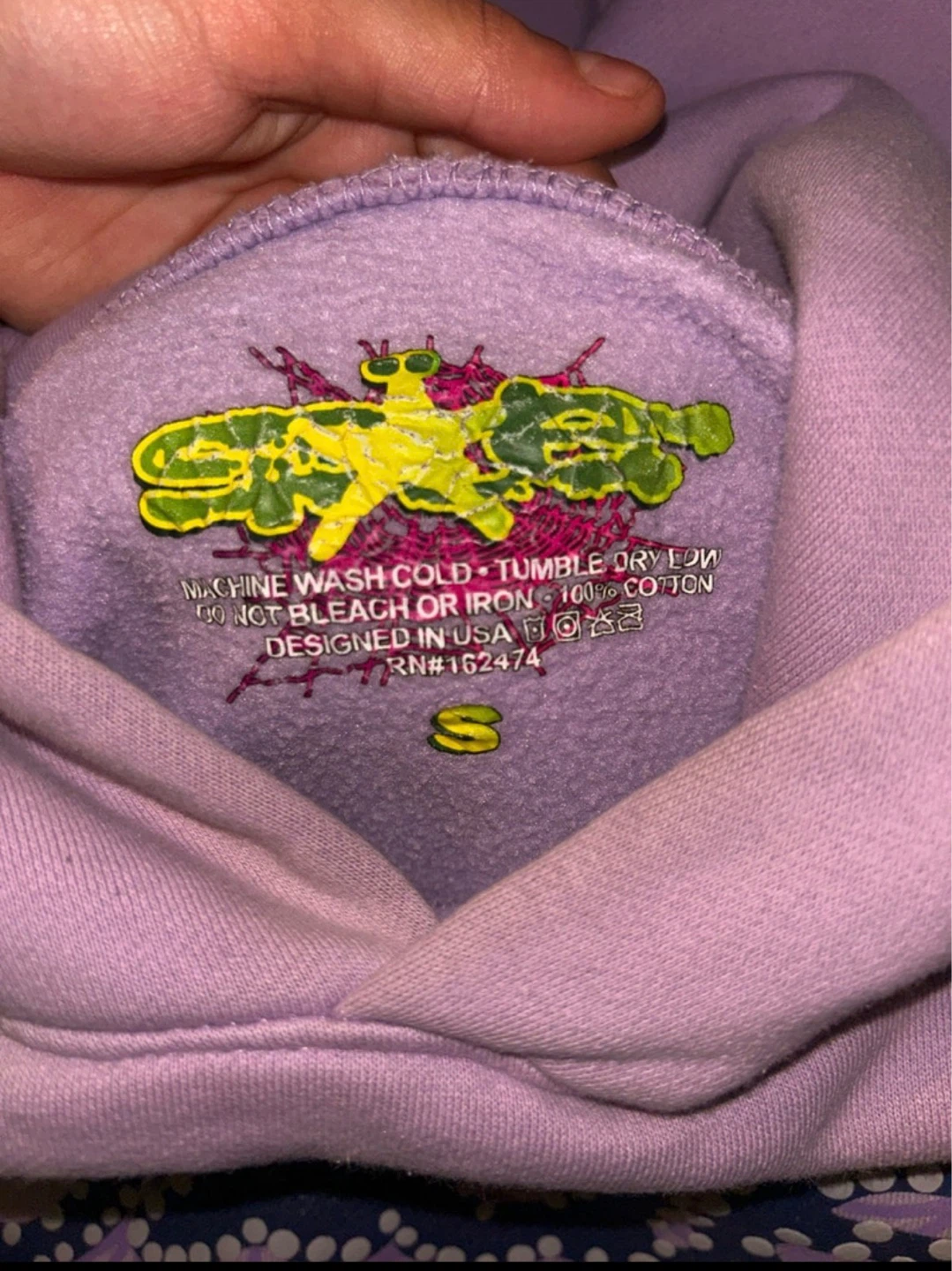 Sp5der Hoodie Purple Acai - photo 3