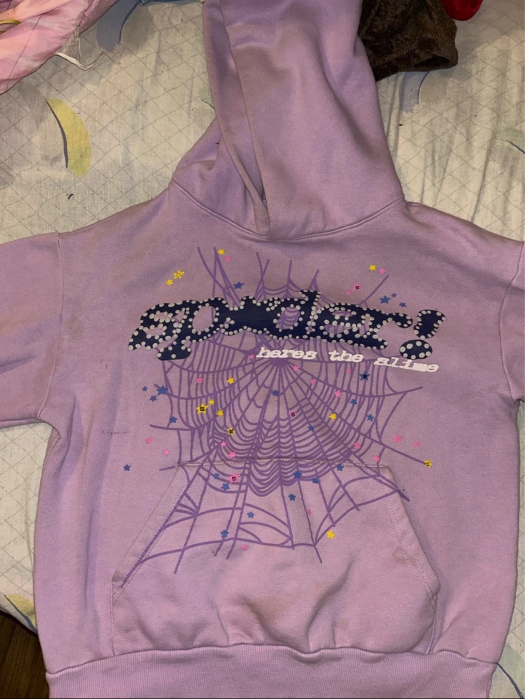 Sp5der Hoodie Purple Acai
