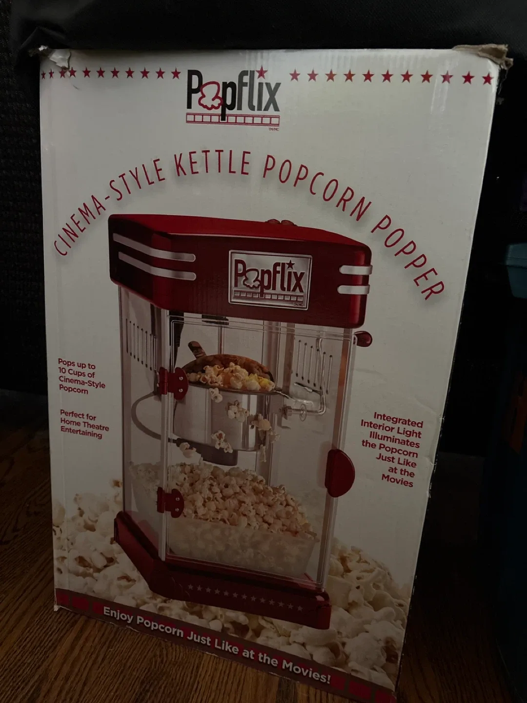 Popflix Cinema-Style Kettle Popcorn Popper