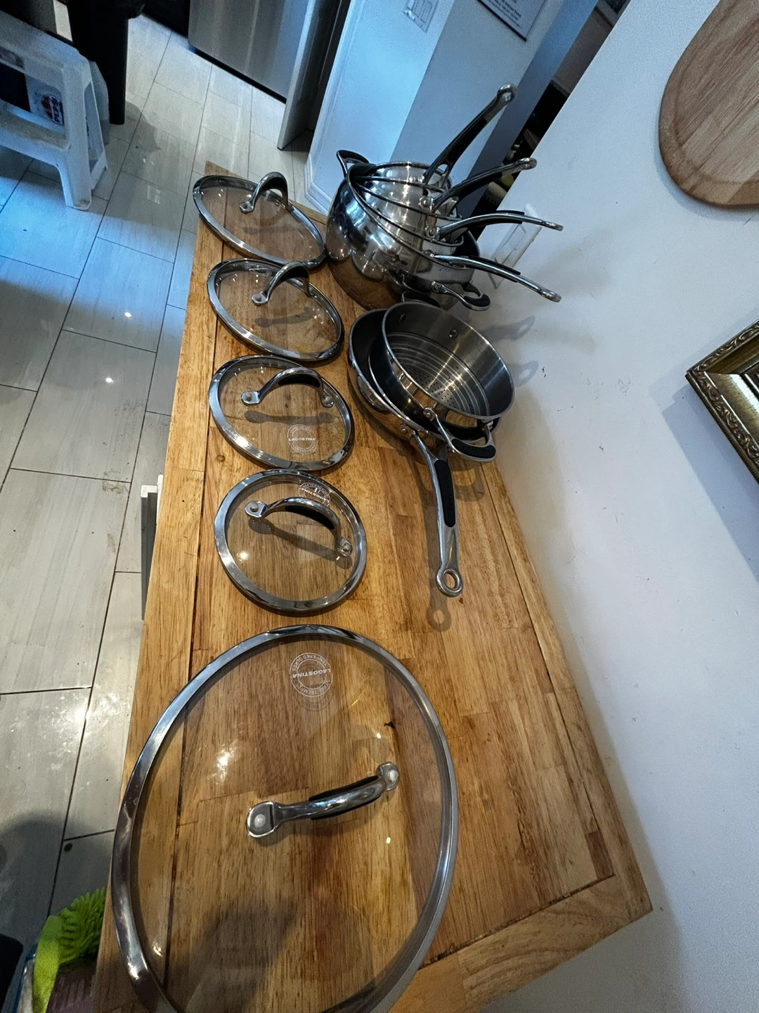 Lagostina Stainless Steel Cookware Set with Lids