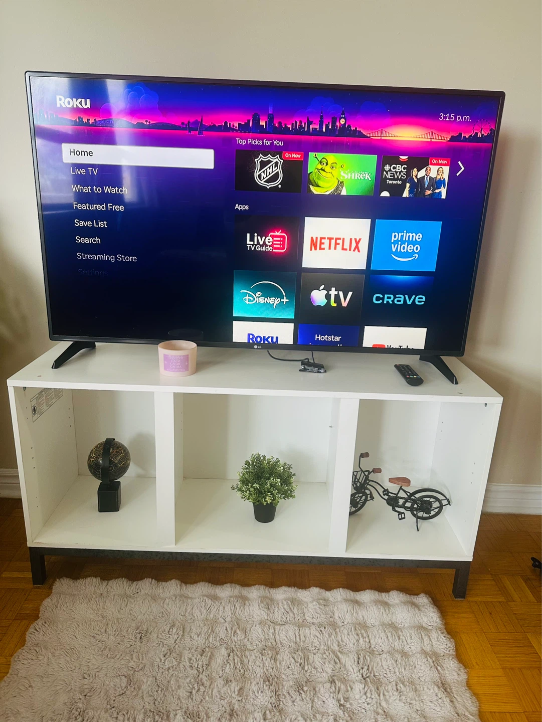 55” LG Smart TV with TV Stand - photo 2
