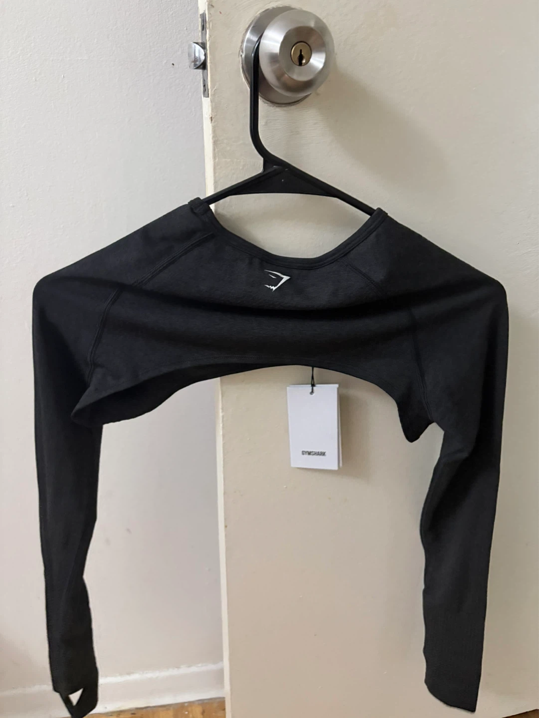 Gymshark Vital Seamless Shrug Black Marl