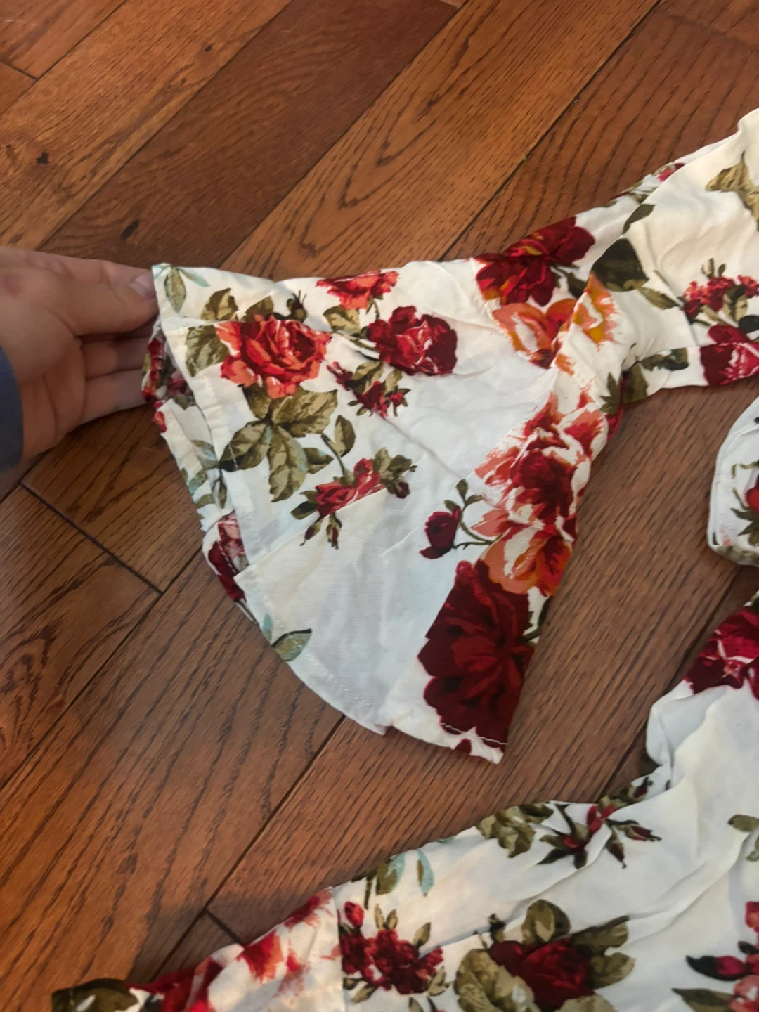 White Floral Print Romper - photo 3
