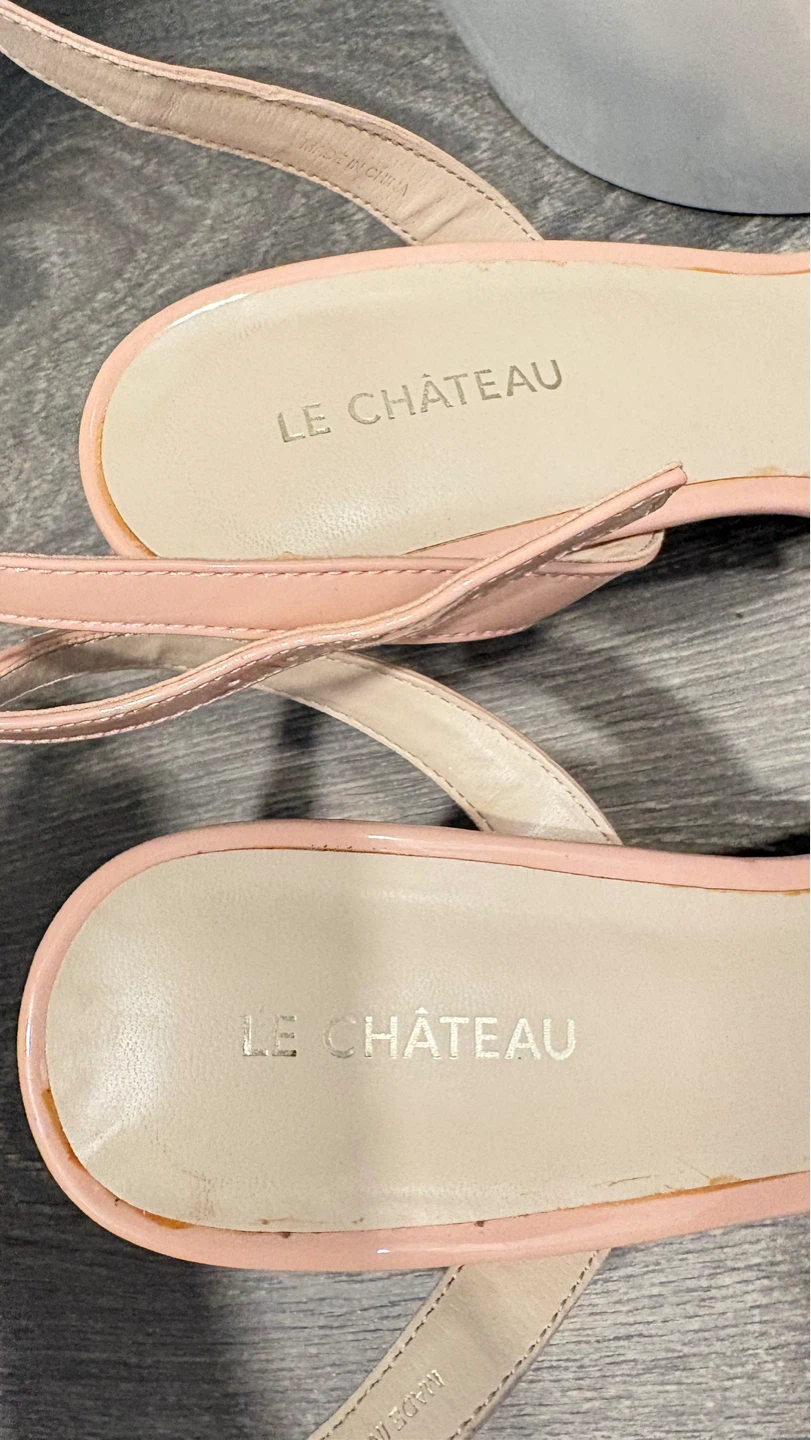 Le Château Pink Strappy Heeled Sandals Size 39 - photo 4