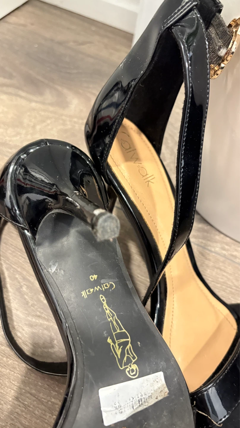 Catwalk Black Patent Stiletto Heels - Size 40 - photo 4
