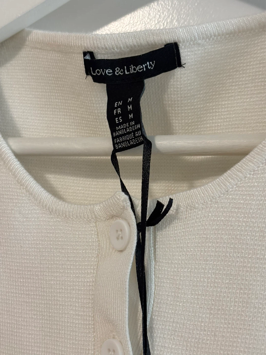 Love & Liberty Cream Knit Vest - photo 2