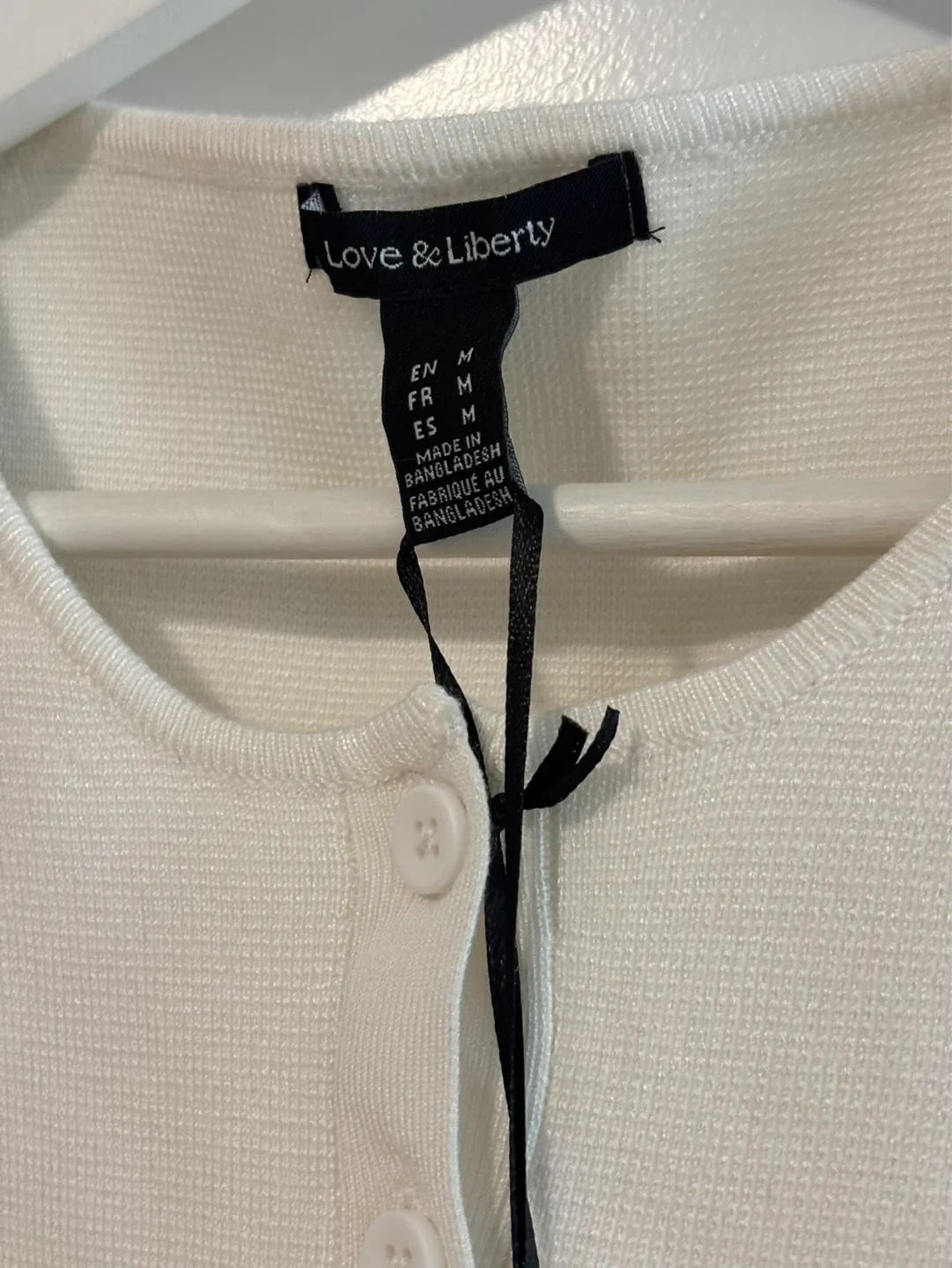 Love & Liberty Cream Knit Vest - photo 2