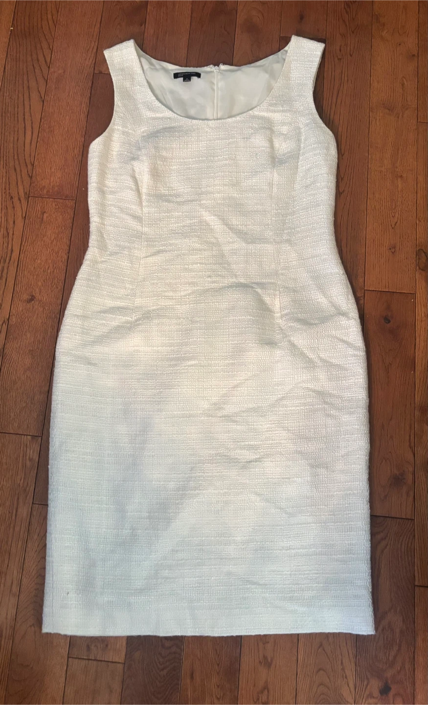 Jones New York Cream Tweed Dress Size 8