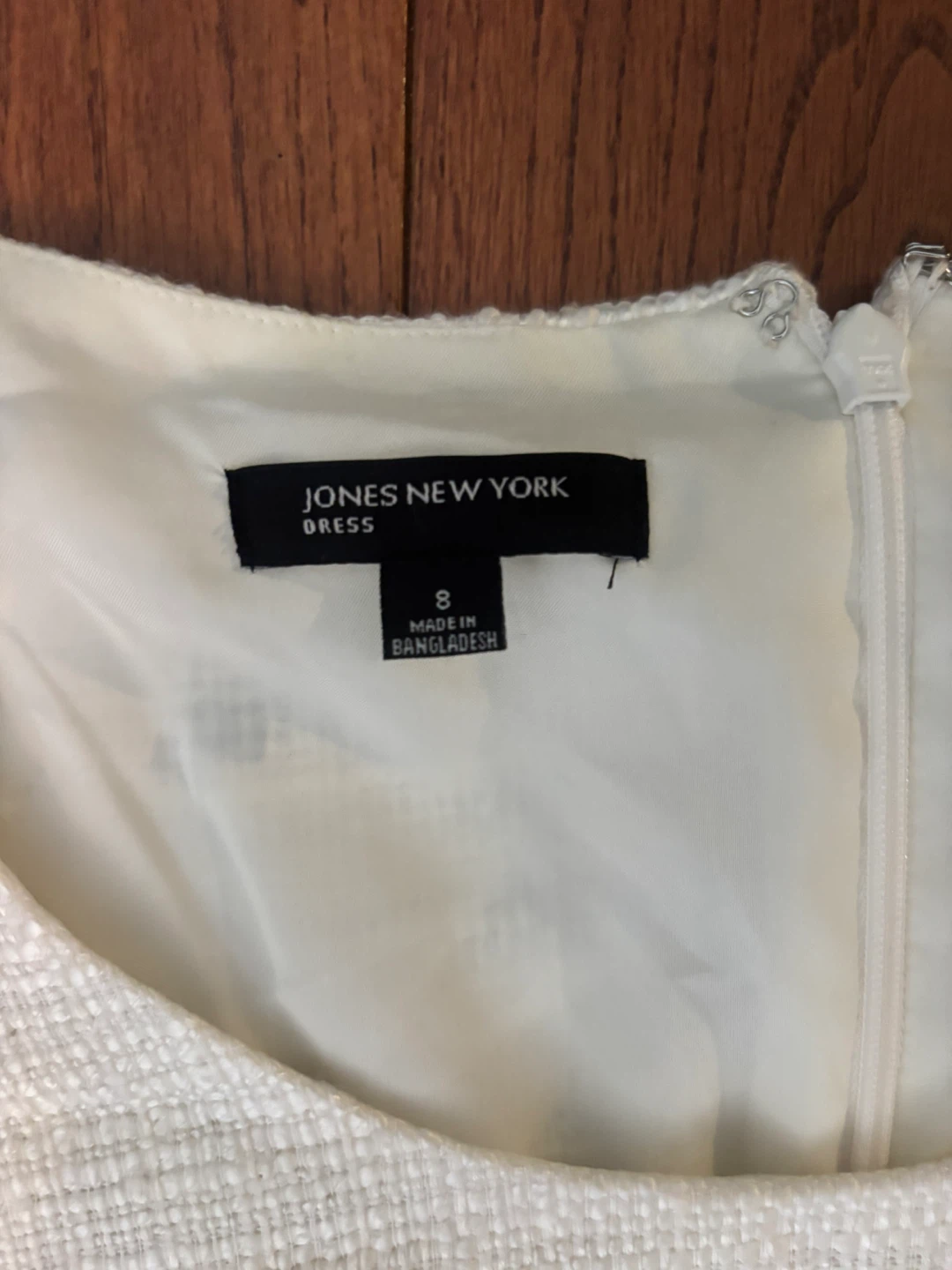 Jones New York Cream Tweed Dress Size 8 - photo 5
