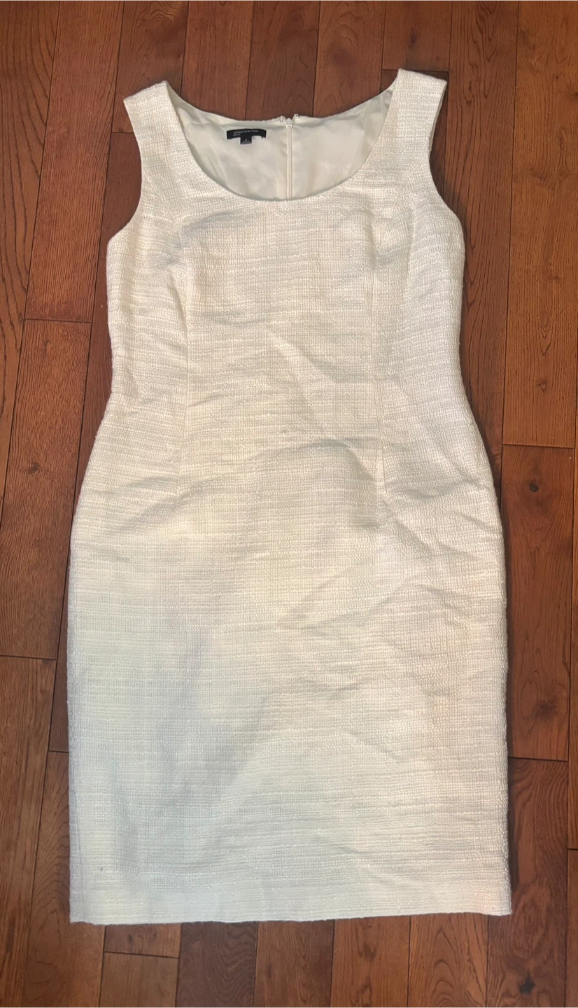 Jones New York Cream Tweed Dress Size 8 - photo 2