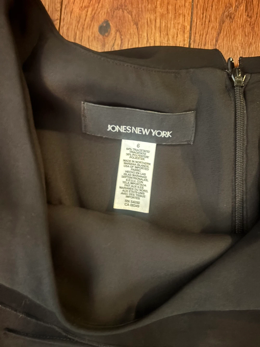 Jones New York Black Sheath Dress Size 6 - photo 4