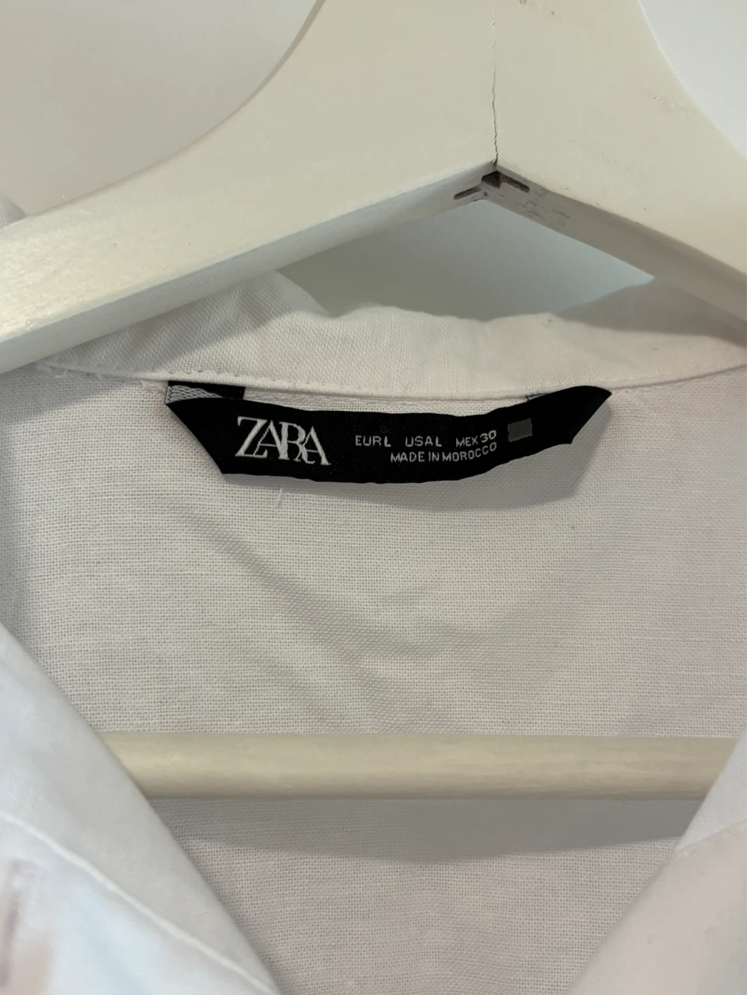 Zara White Cropped Button-Up Shirt - photo 2