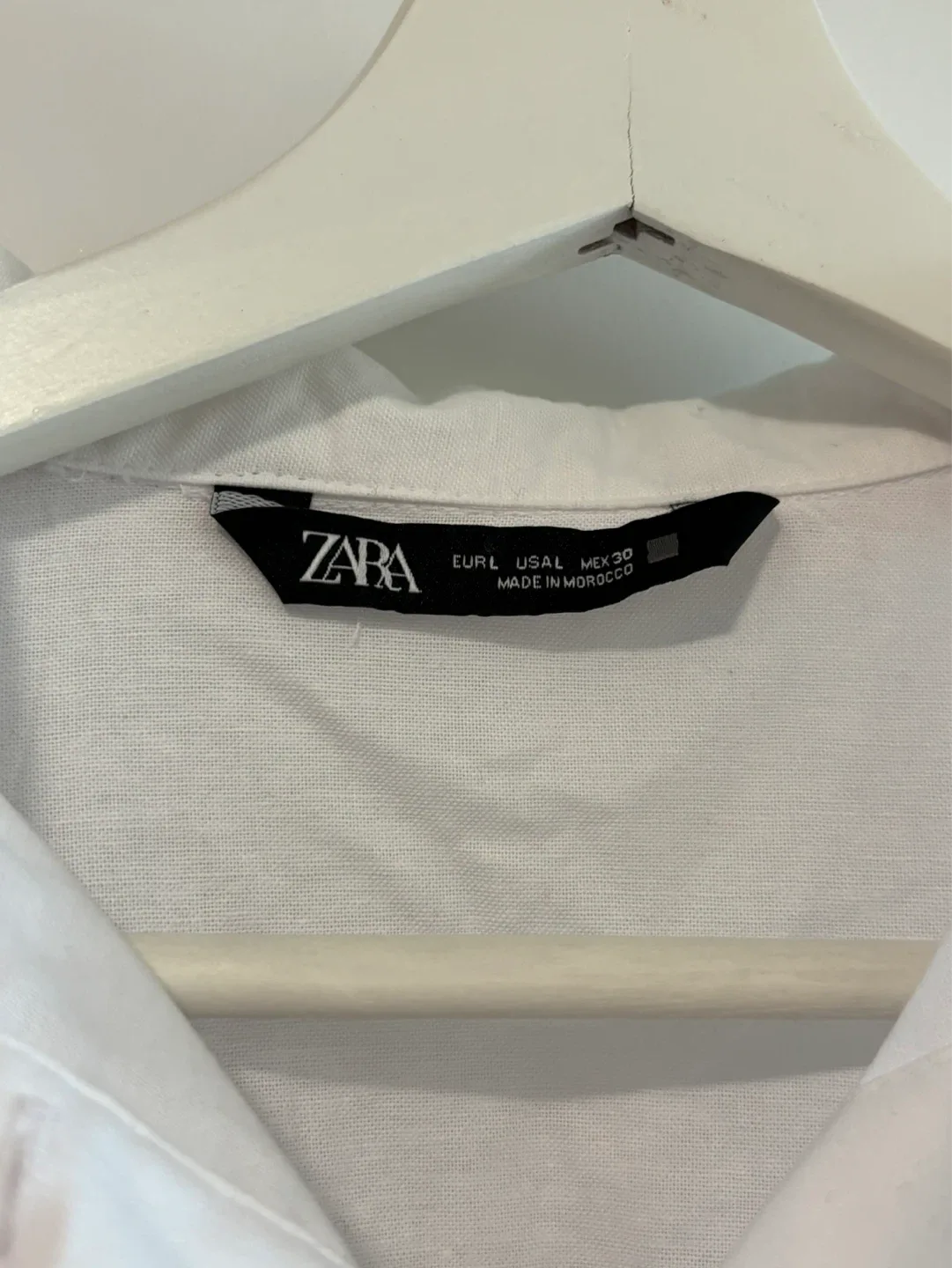 Zara White Cropped Button-Up Shirt - photo 2