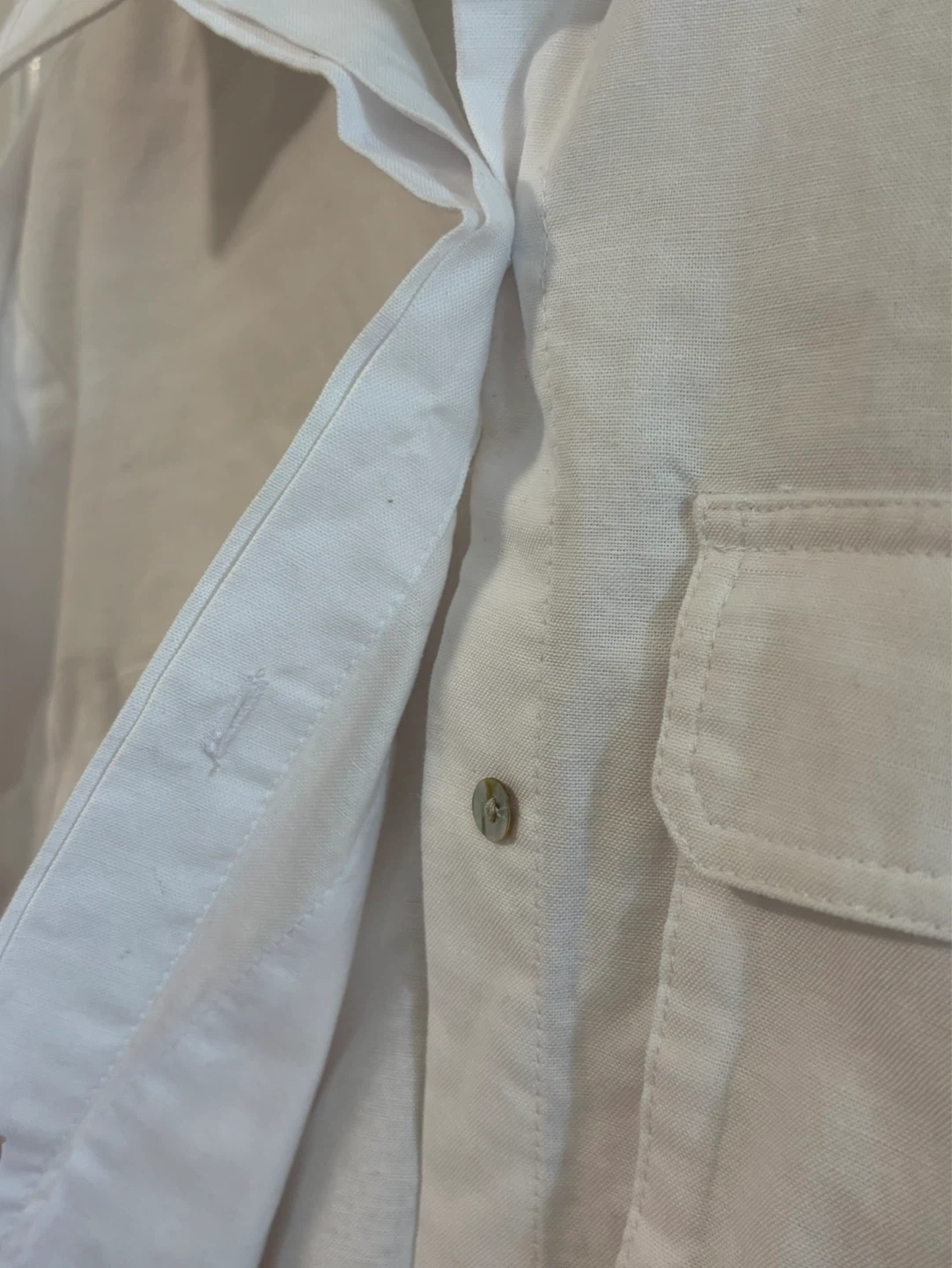 Zara White Cropped Button-Up Shirt - photo 3
