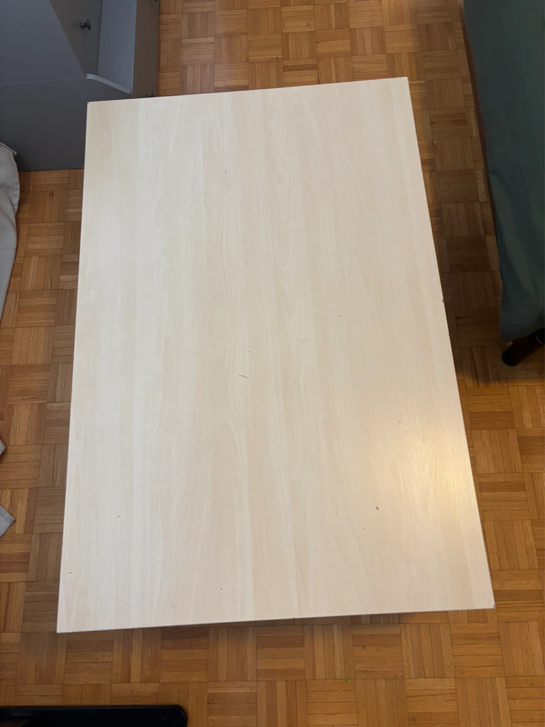 Light Wood Coffee Table with Shelf - photo 3
