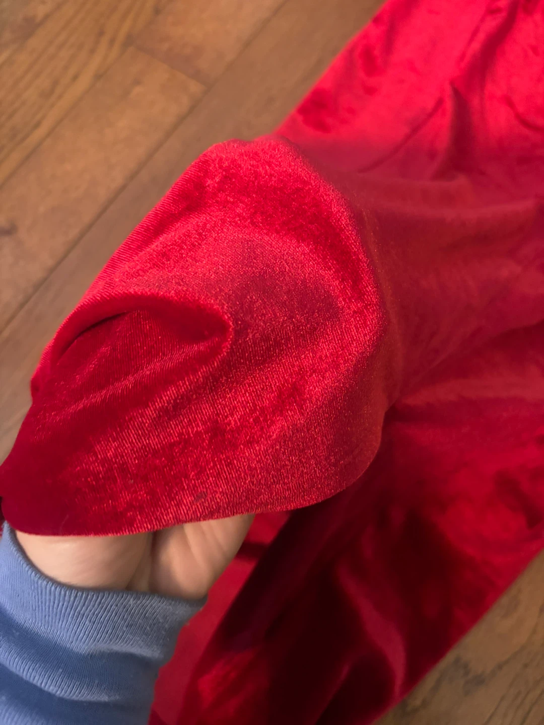 Red Velvet Ruched Wrap Dress Size S - photo 4