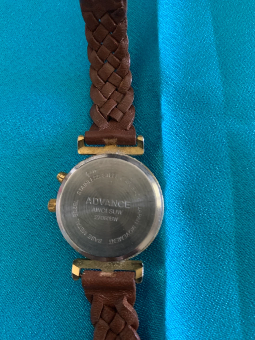 Advance Women's Quartz Watch with Brown Braided Leather Strap - photo 3