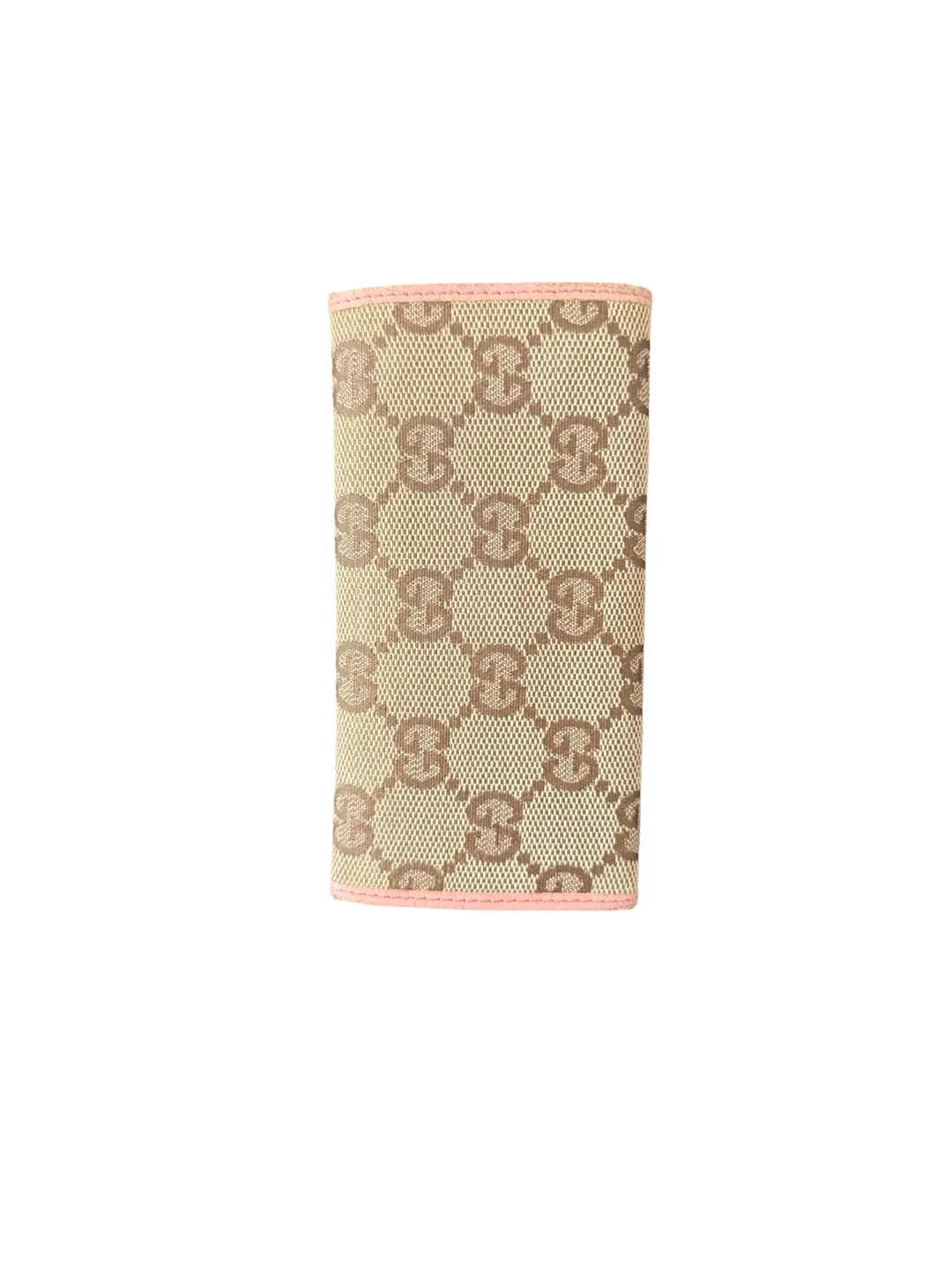 Gucci GG Canvas Pink Leather Key Case Holder - photo 2