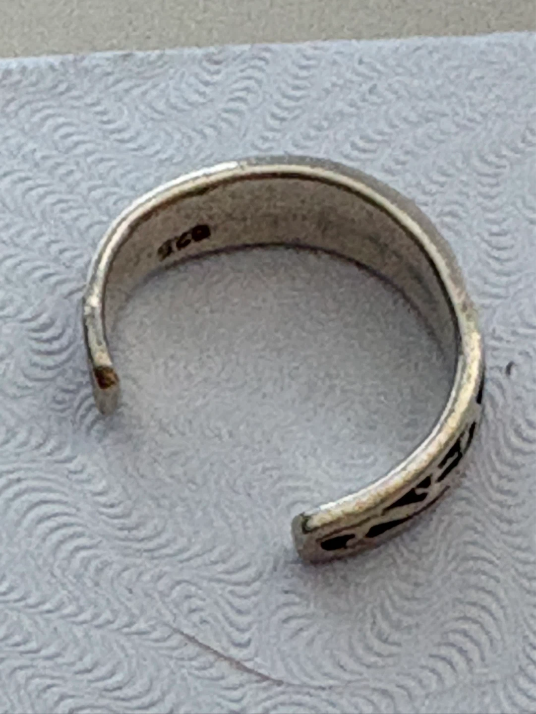 Sterling Silver Toe Ring with Scroll Design - photo 4