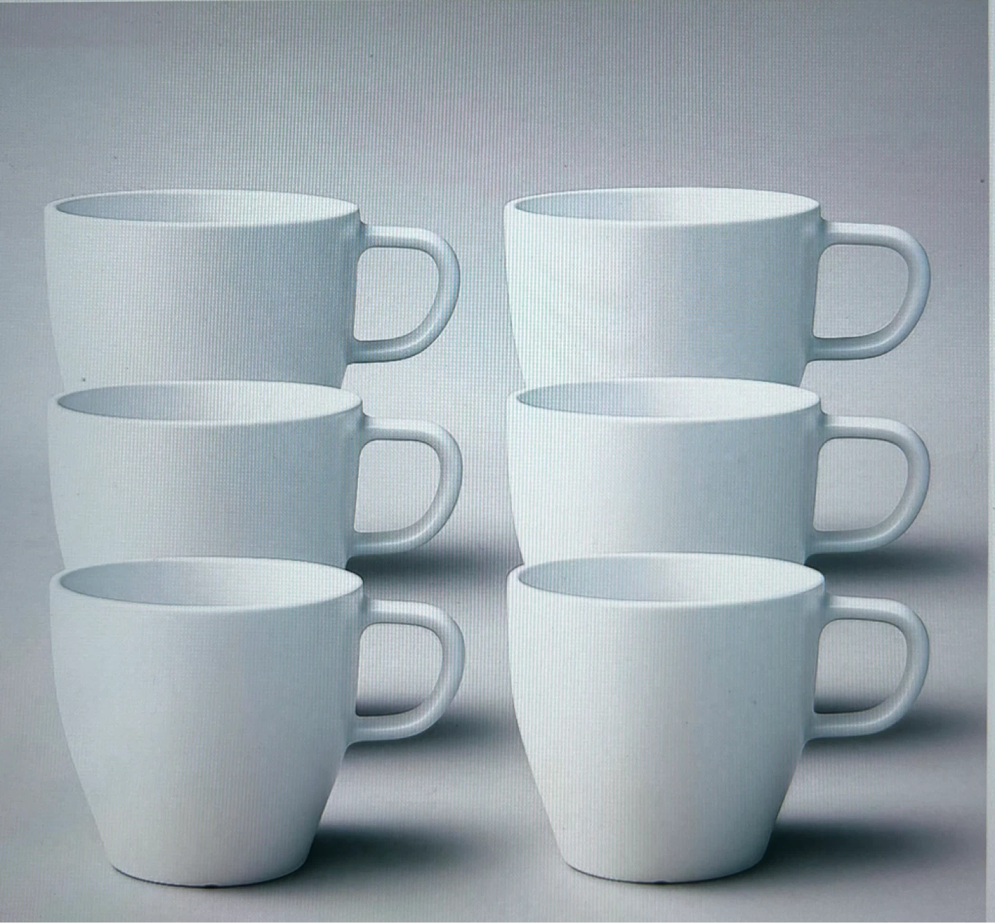 Set of 6 White Mugs - 10oz - photo 3