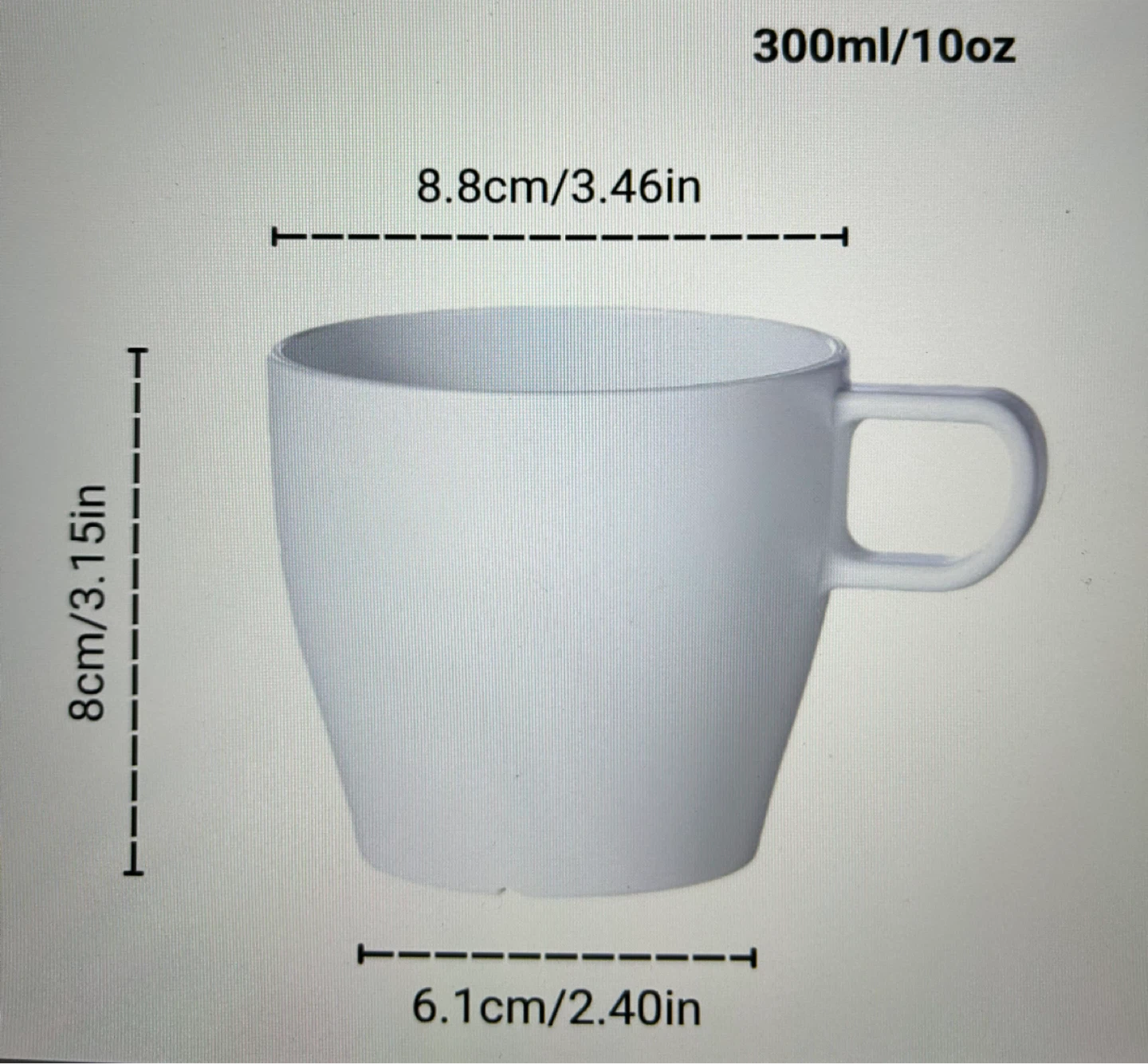 Set of 6 White Mugs - 10oz - photo 4
