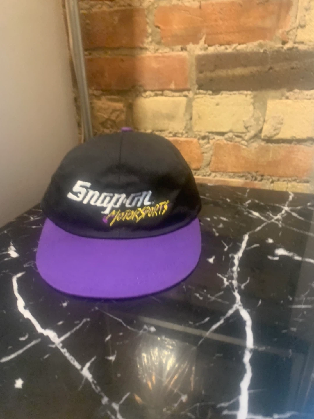 Snap-on Motorsports Black & Purple Baseball Cap