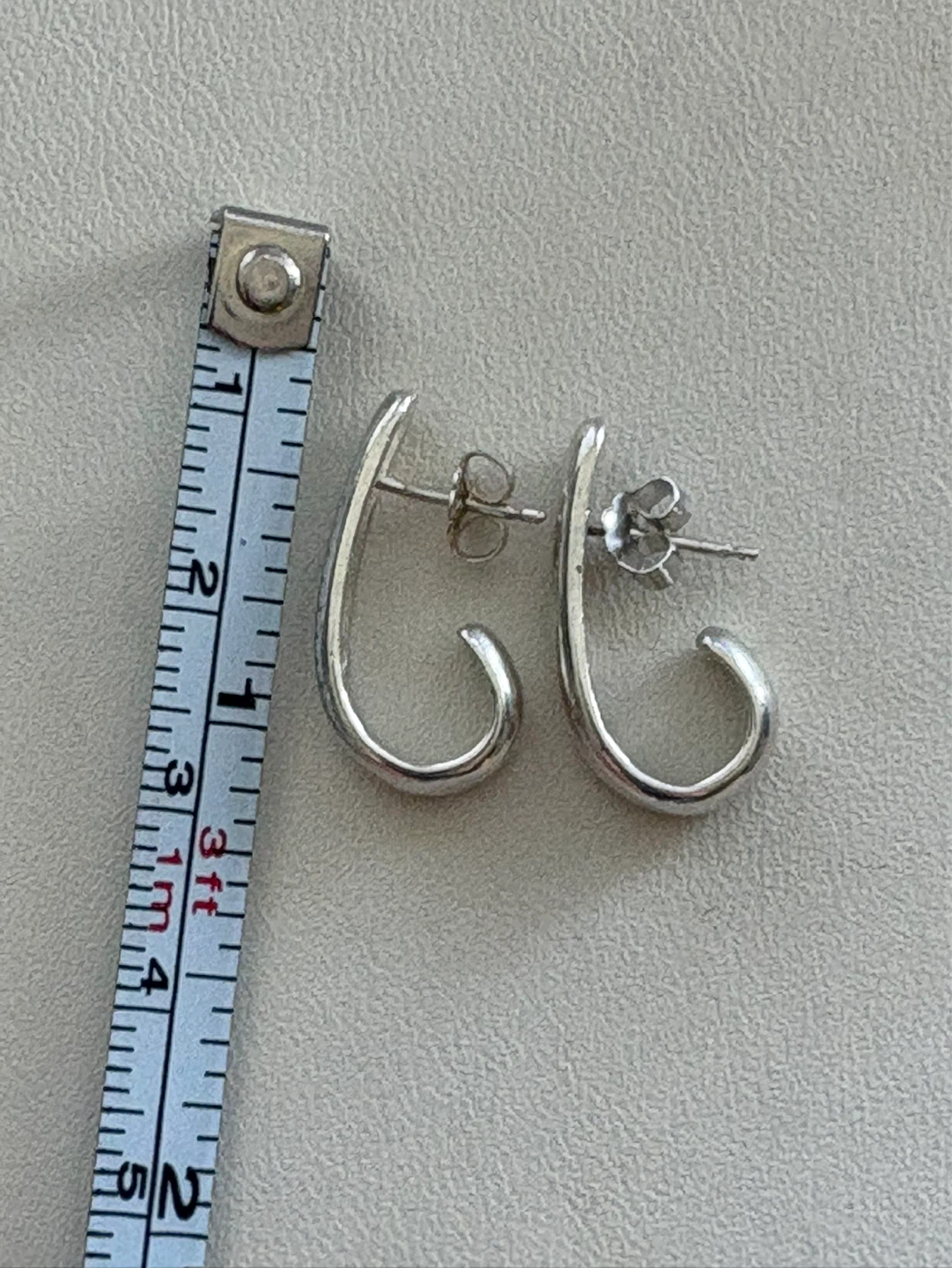 Silver Hoop Earrings - photo 2