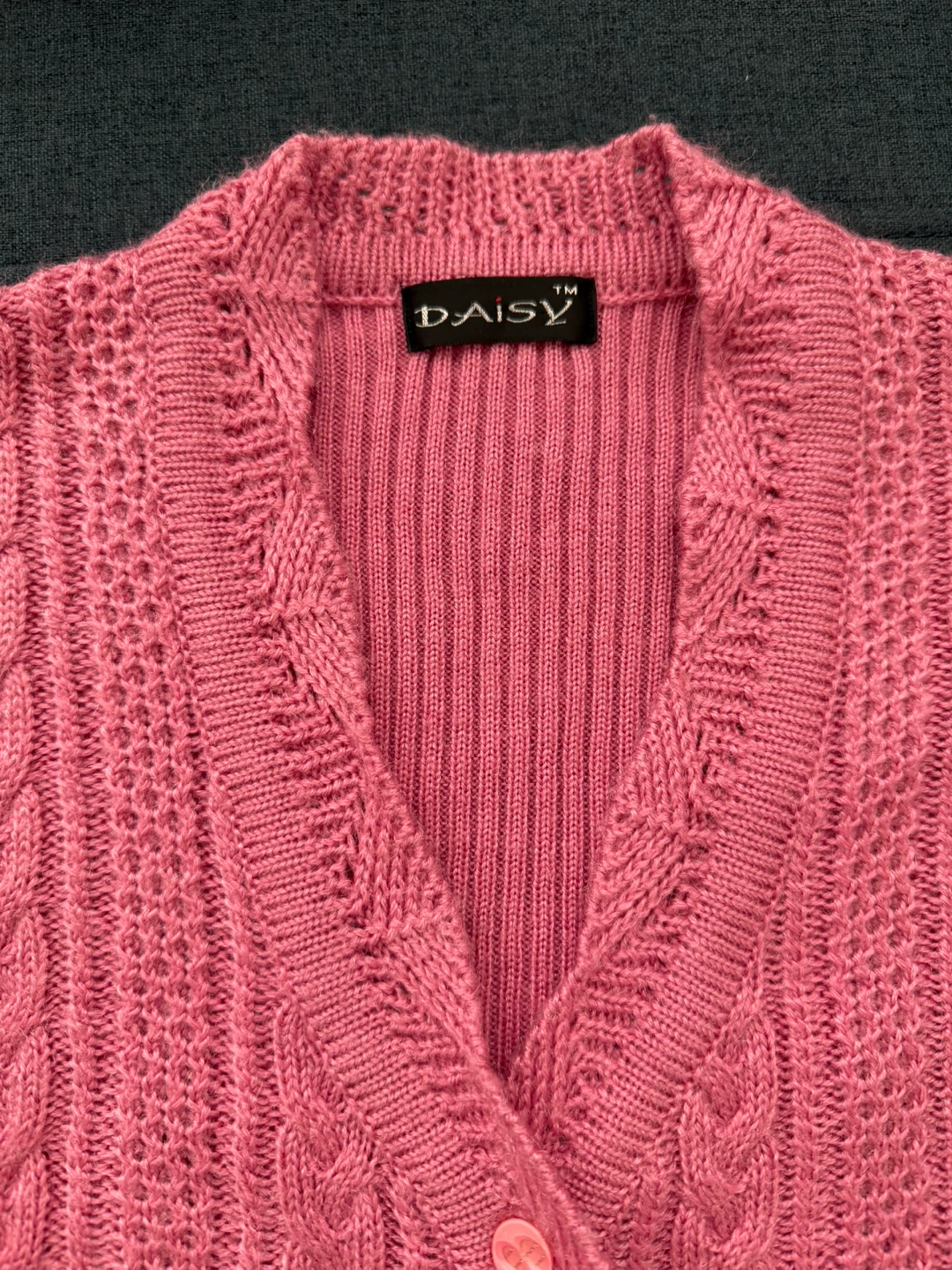 Daisy Pink Knit Cardigan - photo 2