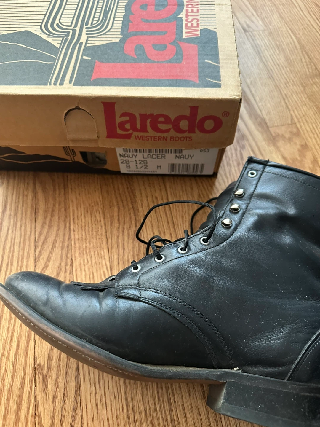 Laredo Western Boots - Navy Lacer