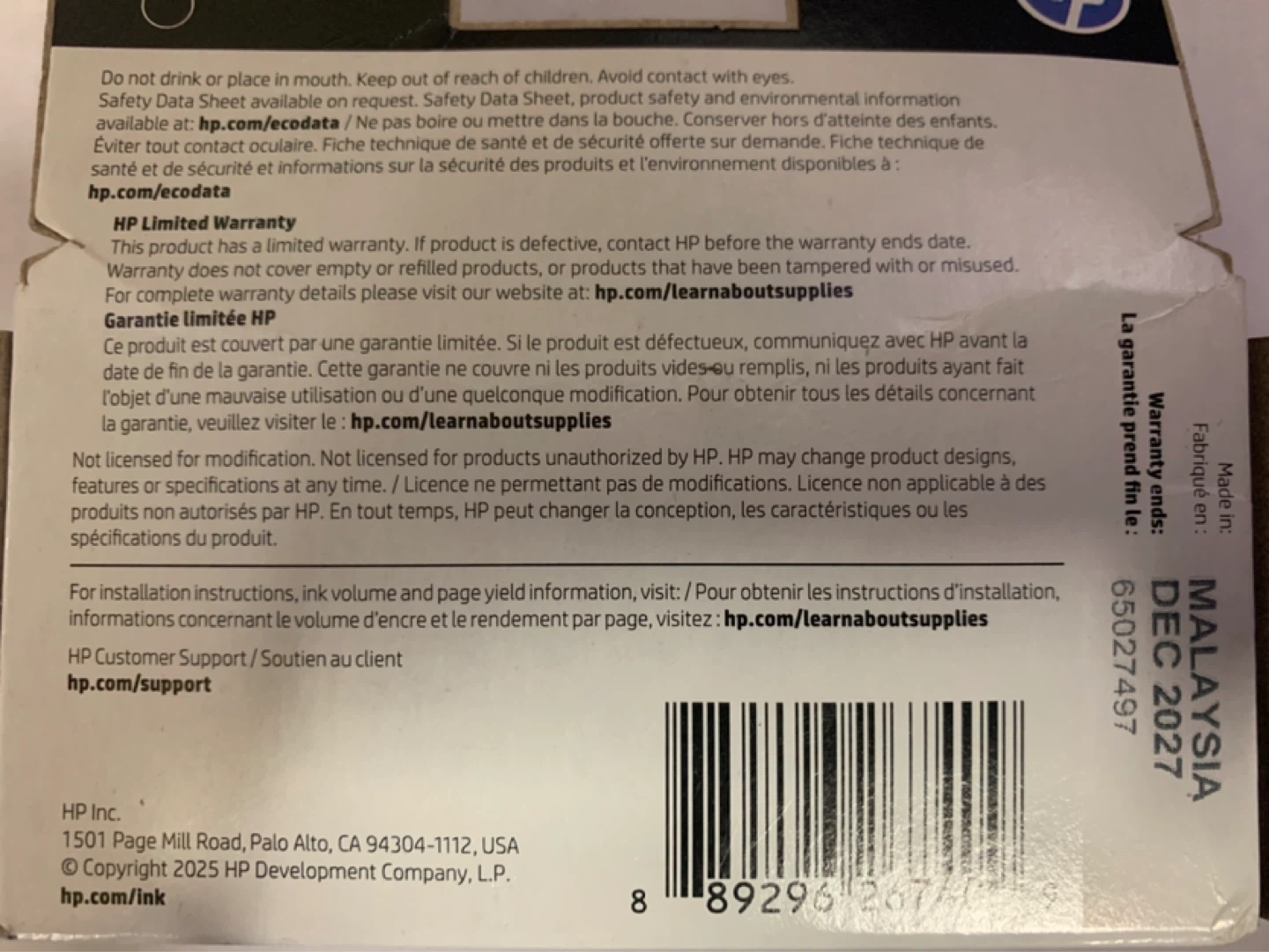 HP 63 Black Original Ink Cartridge - photo 4