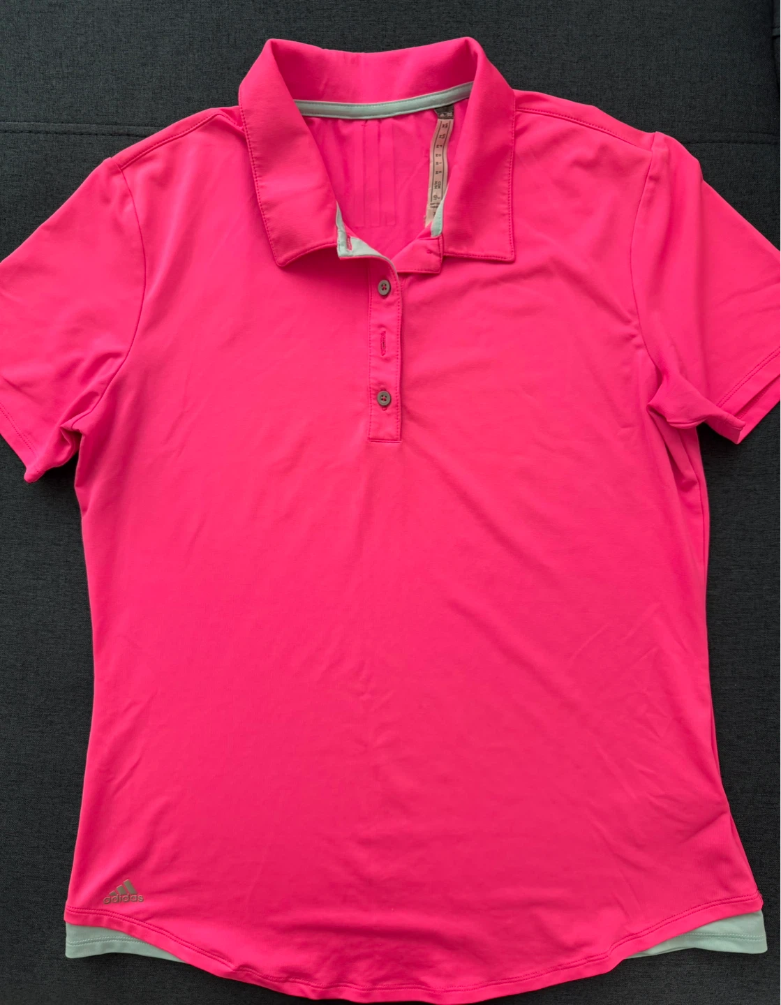 Adidas Women's Pink Golf Polo Shirt Size M