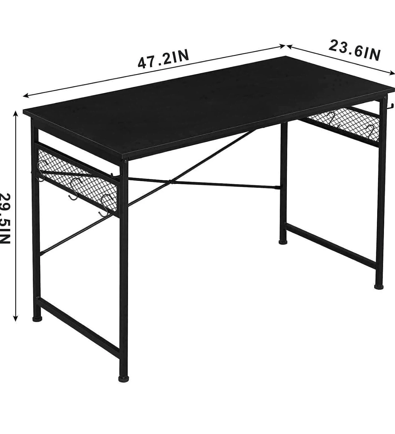 Alecono Black Computer Desk - photo 4