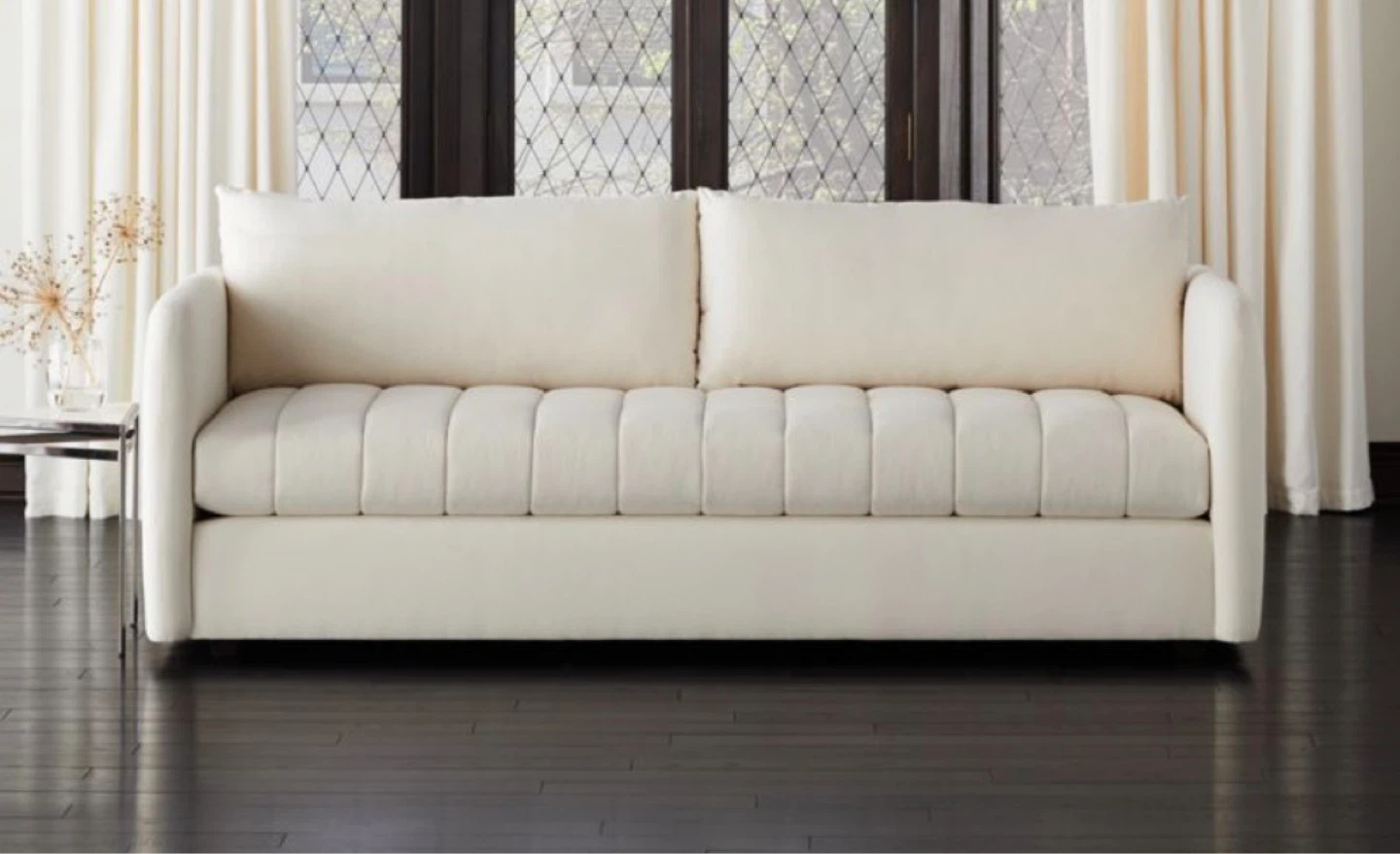 CB2 Cream sofa - photo 2