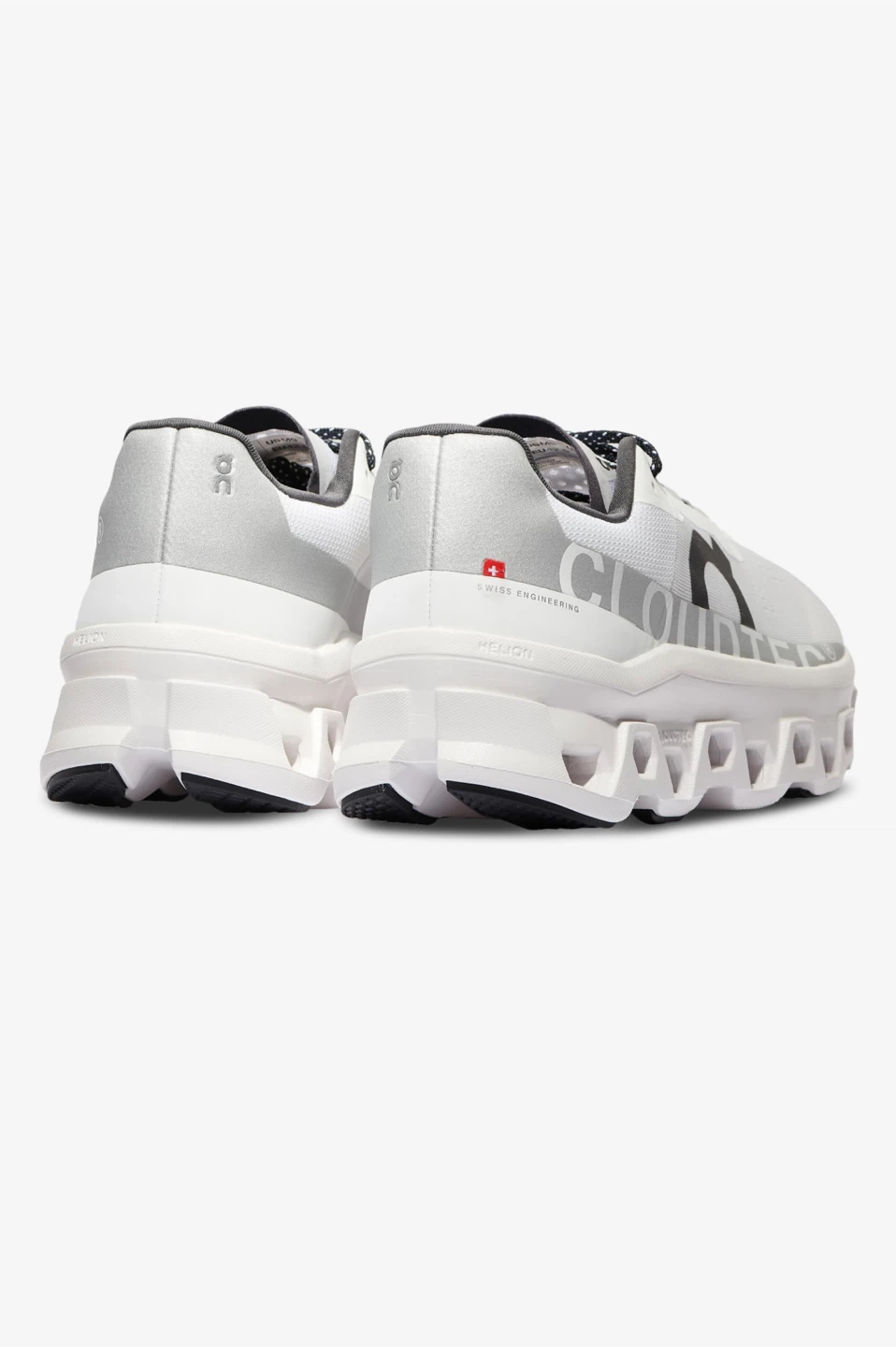 On Cloudmonster Running Shoes White - photo 3