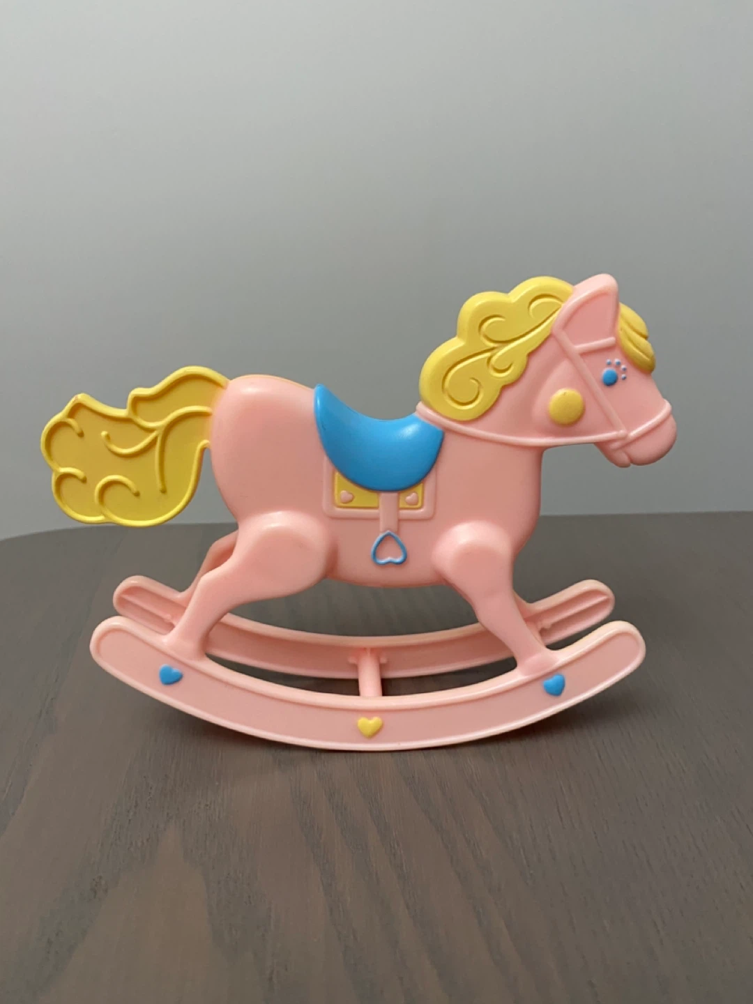 Vintage Mattel Pink Rocking Horse 1984 Barbie Doll Heart Family