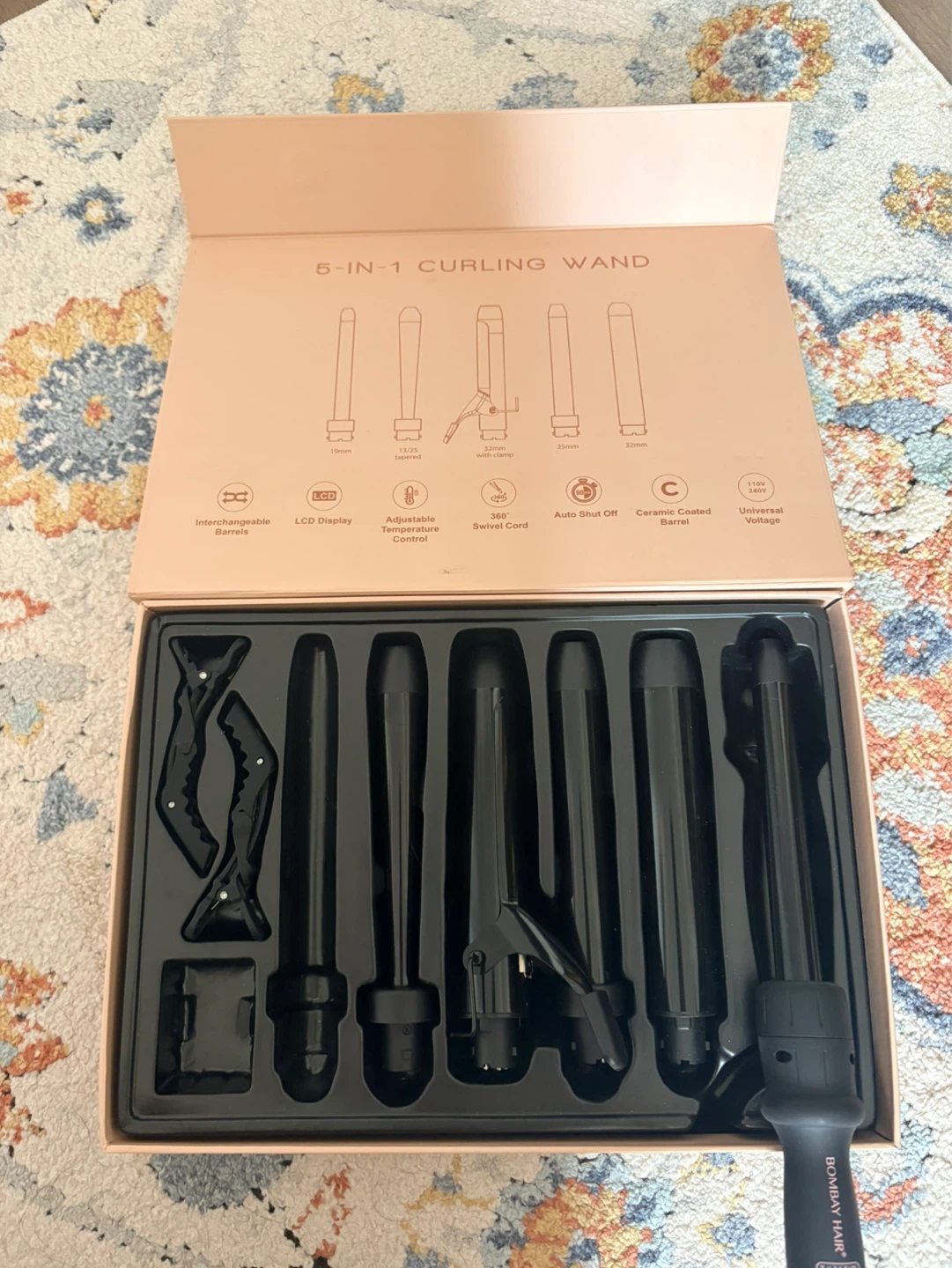 Bombay Hair 5-in-1 Curling Wand Set - photo 3