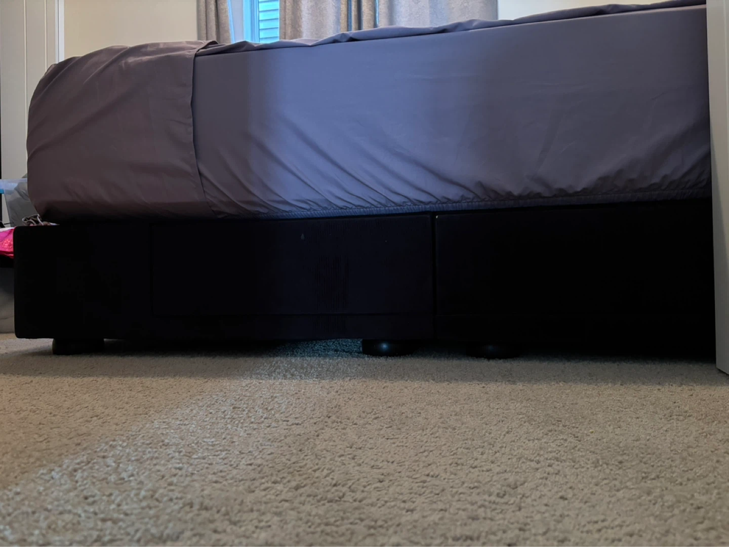 King size velour Bed Frame with Drawers - photo 3