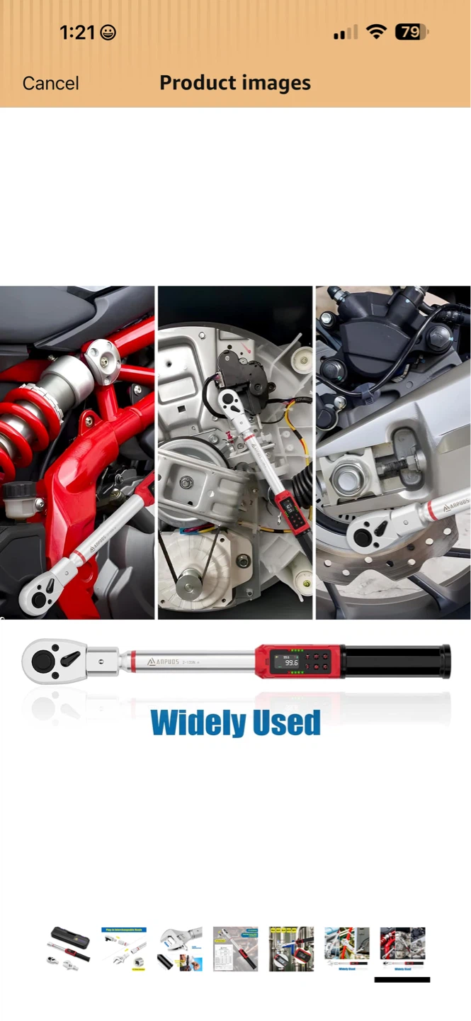 ANPUDOS Adjustable Digital Torque Wrench Set 14x18mm - photo 2