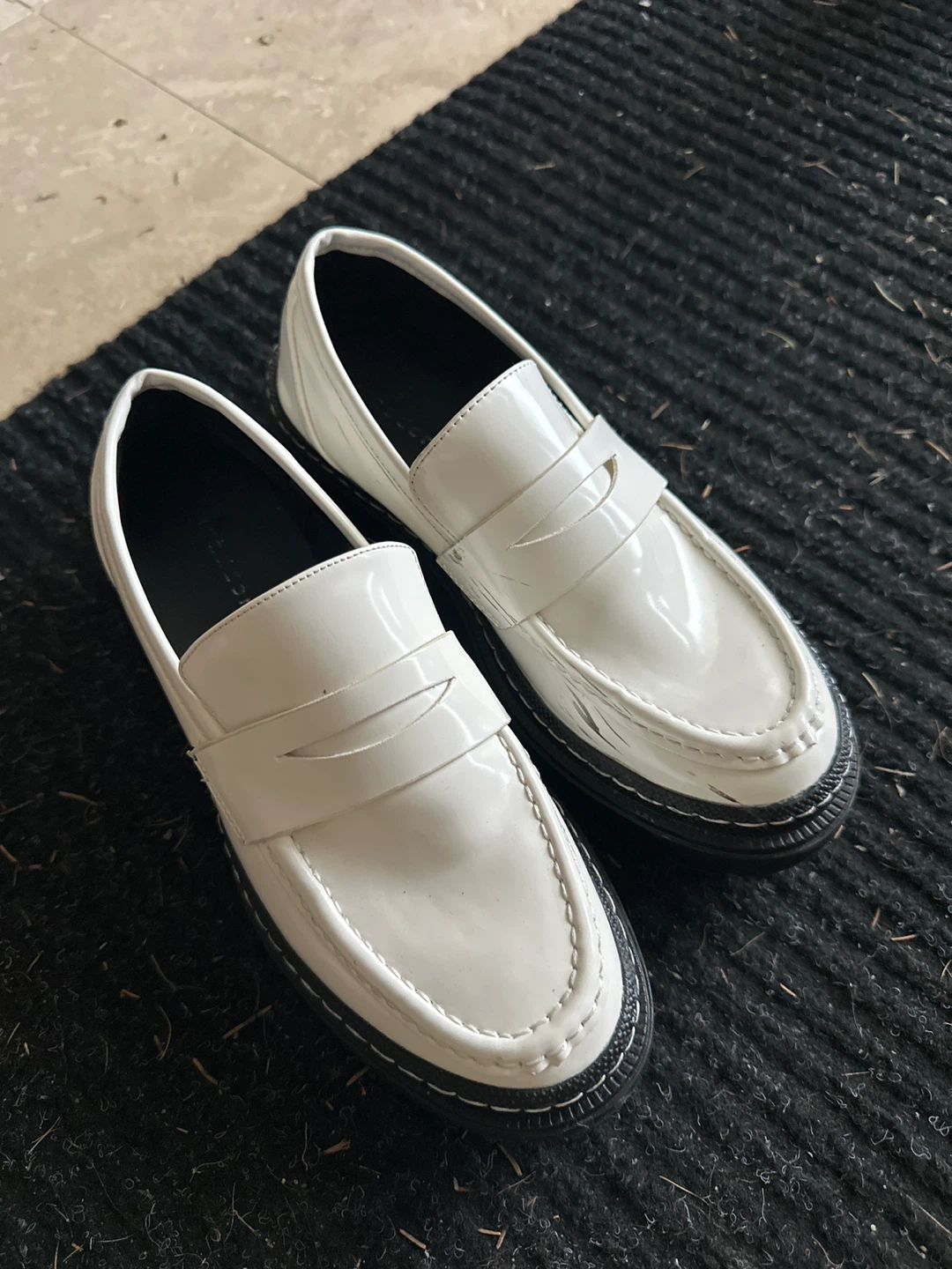 Steve Madden Girl White Patent Loafers - photo 2