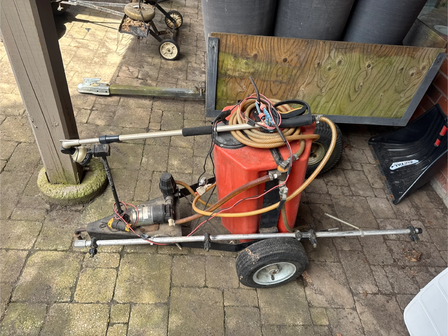 Tow behind sprayer (will need some testing)