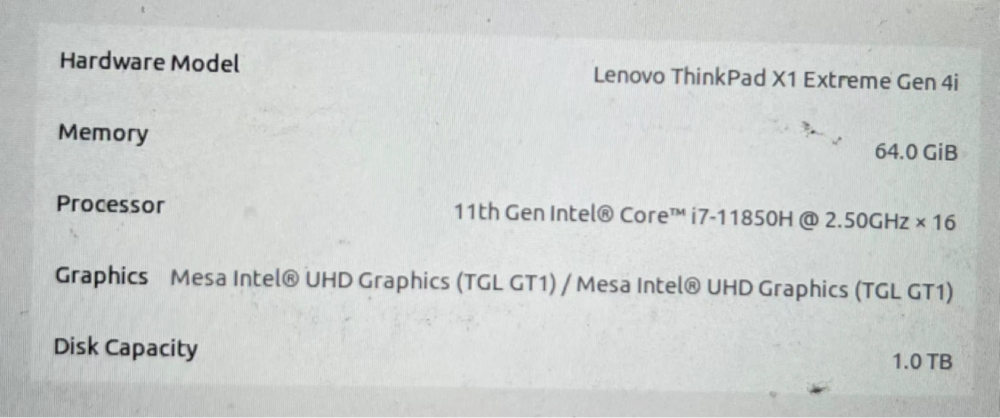 Lenovo ThinkPad X1 Extreme Gen 4 - photo 5