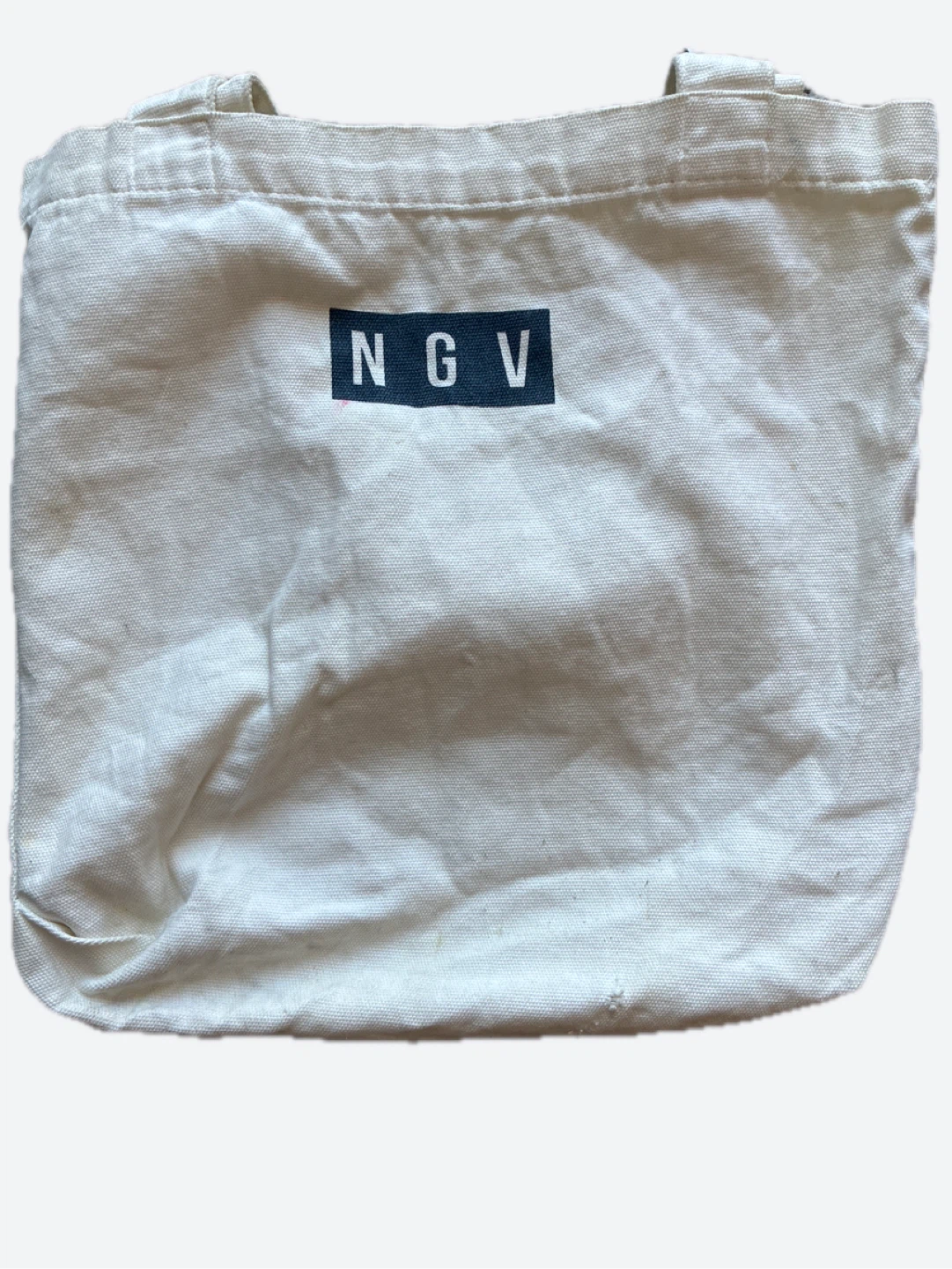 KAWS NGV Tote Bag Vintage Cream Blue Bag Hand/Shoulder - photo 2