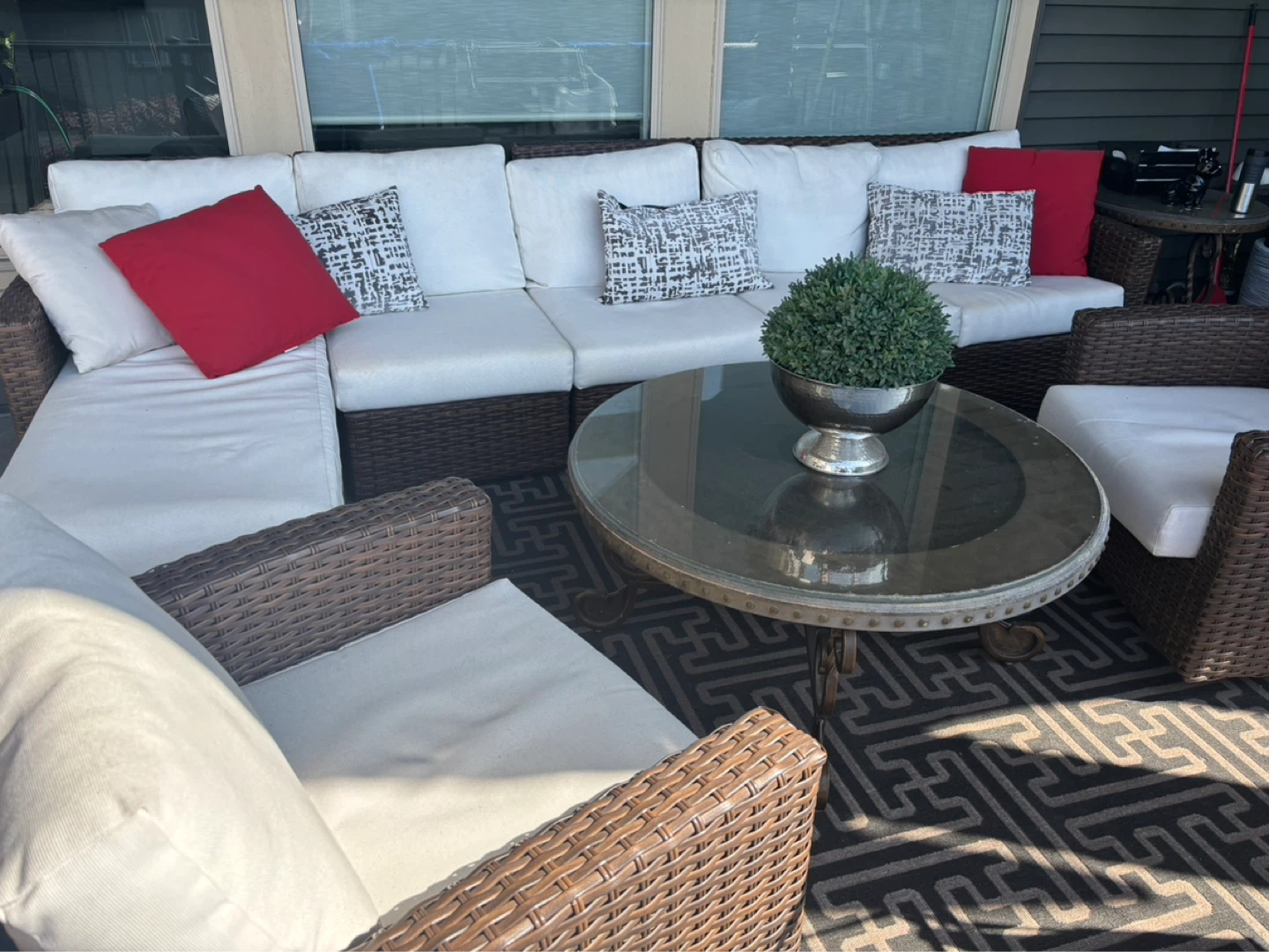 Ratana Sectional Sofa + gliding chairs - photo 2