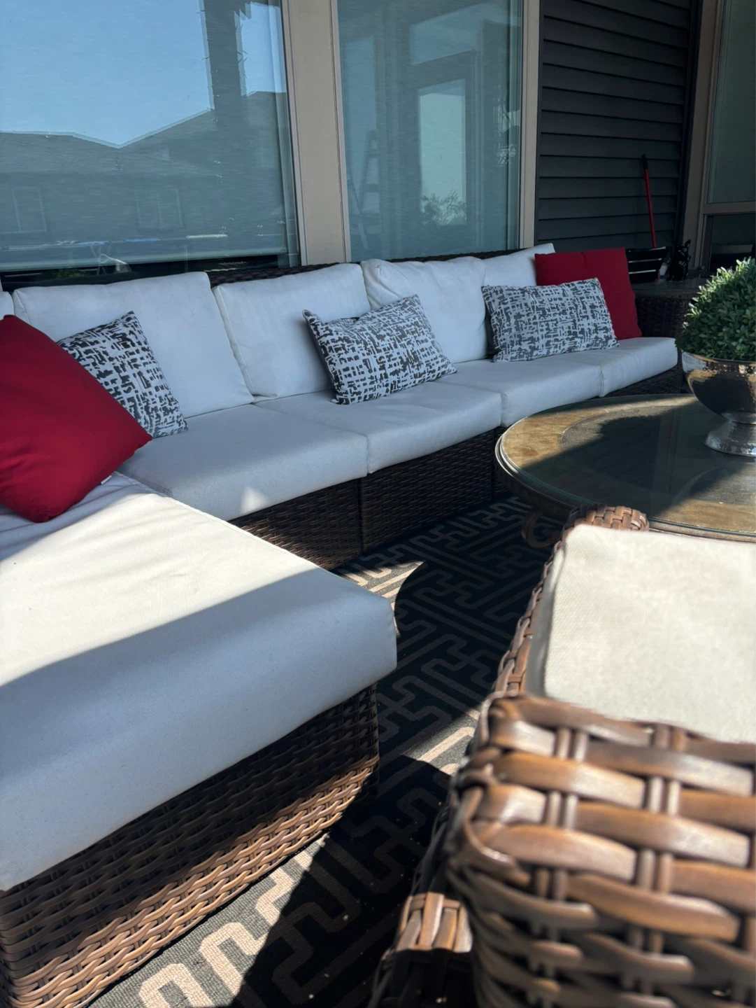 Ratana Sectional Sofa + gliding chairs - photo 3