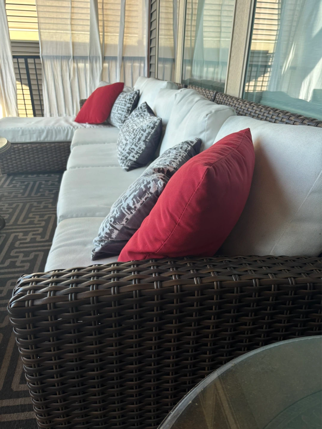 Ratana Sectional Sofa + gliding chairs - photo 4