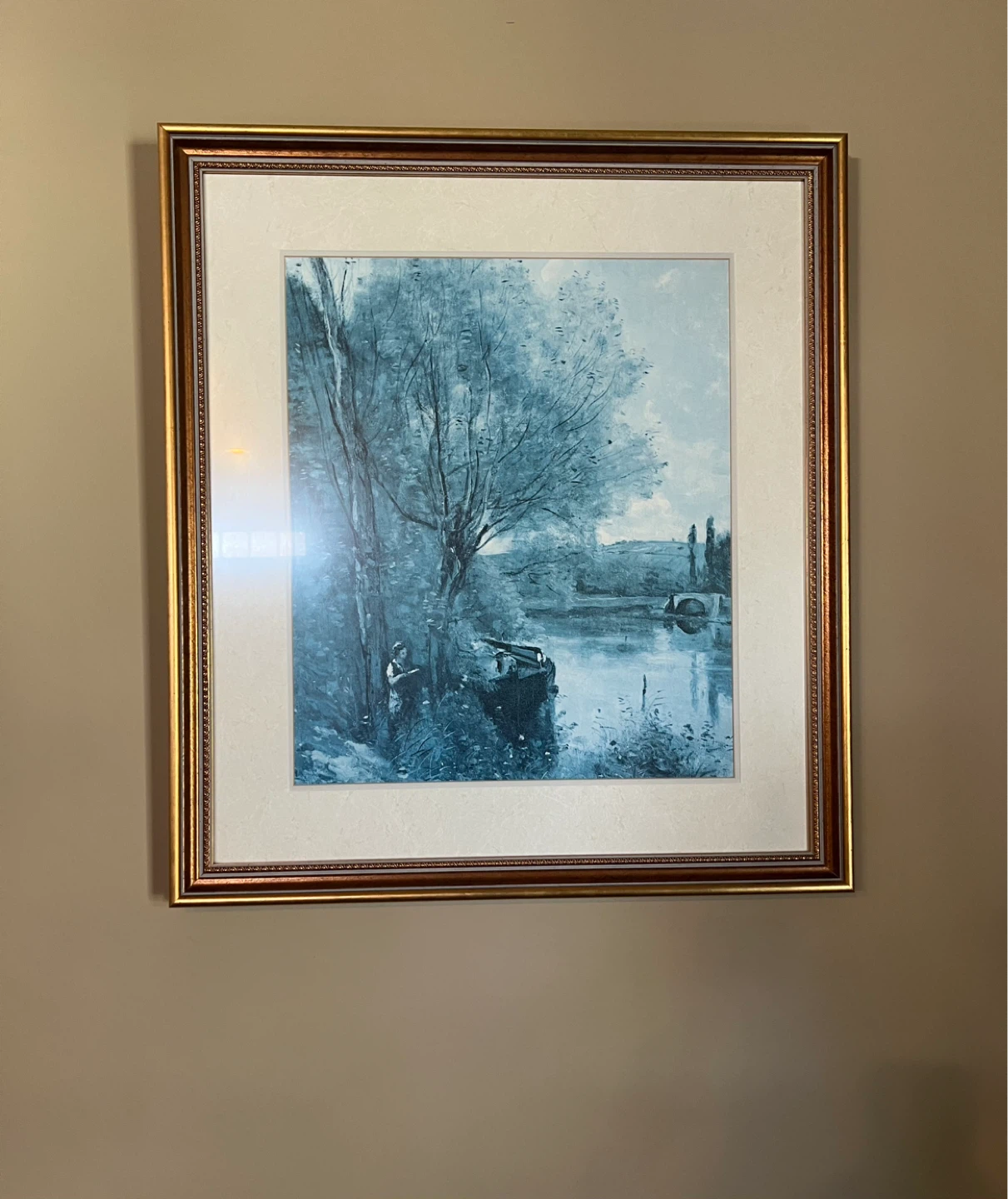Vintage Framed Print by Jean-Baptiste-Camille Corot