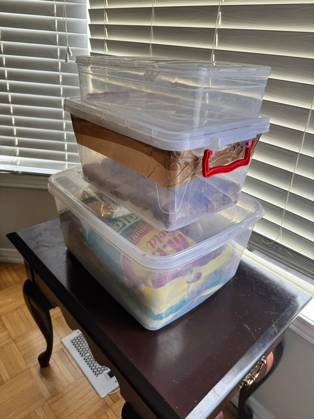 Set of 3 Clear Plastic Storage Containers - photo 3